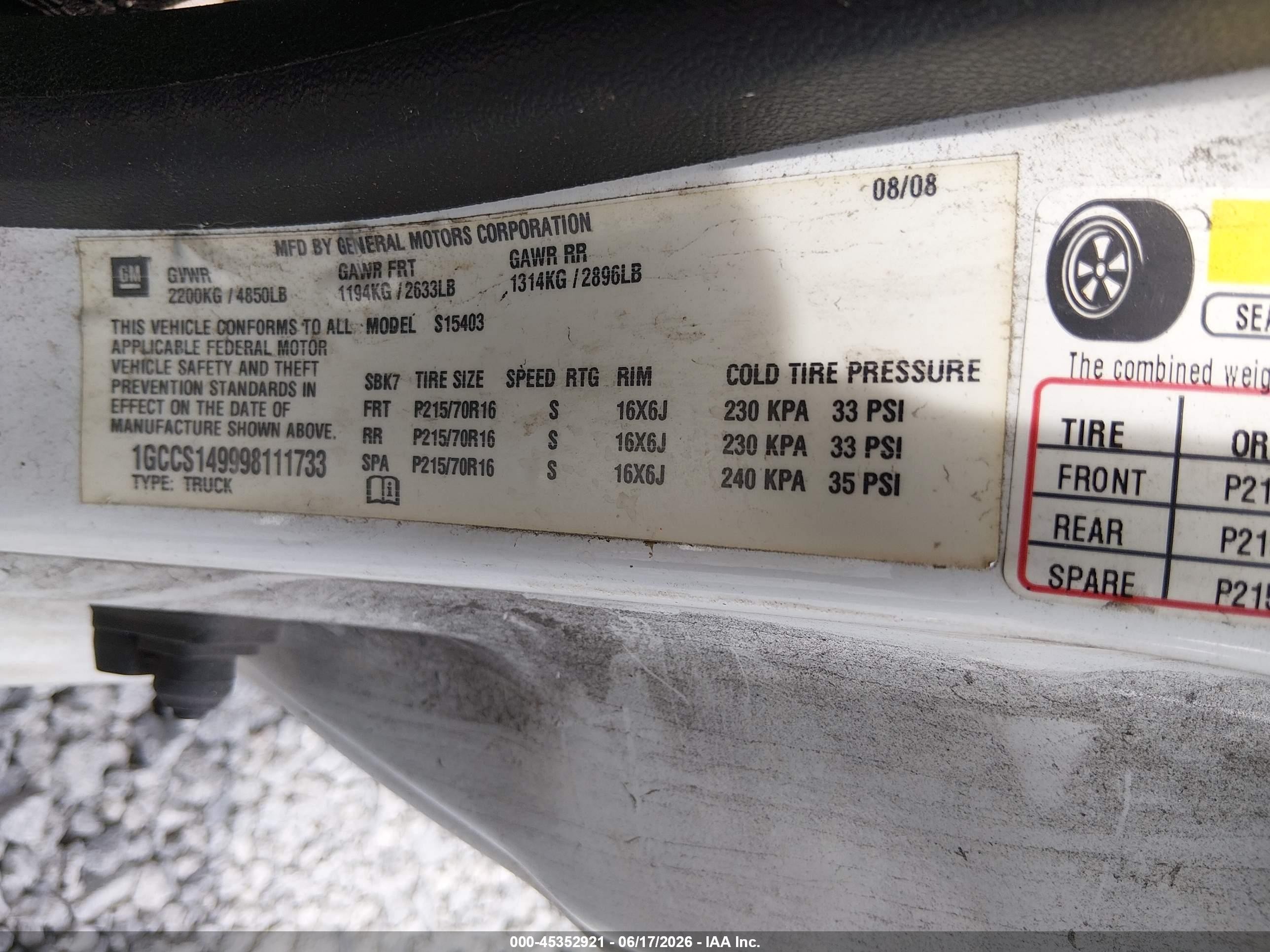 2009 Chevrolet Colorado Work Truck White vin: 1GCCS149998111733