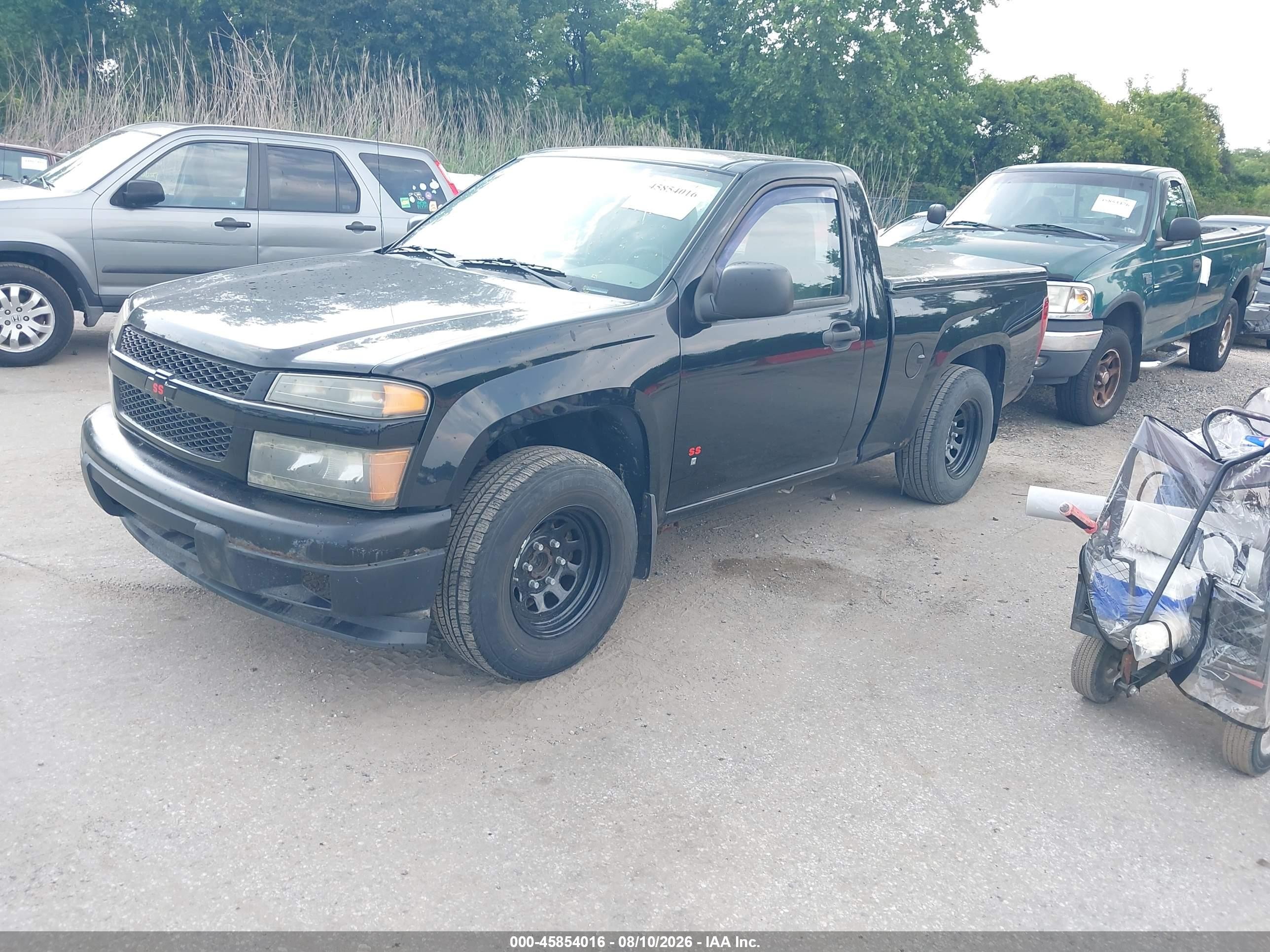 2007 Chevrolet Colorado Ls Black vin: 1GCCS149X78152997