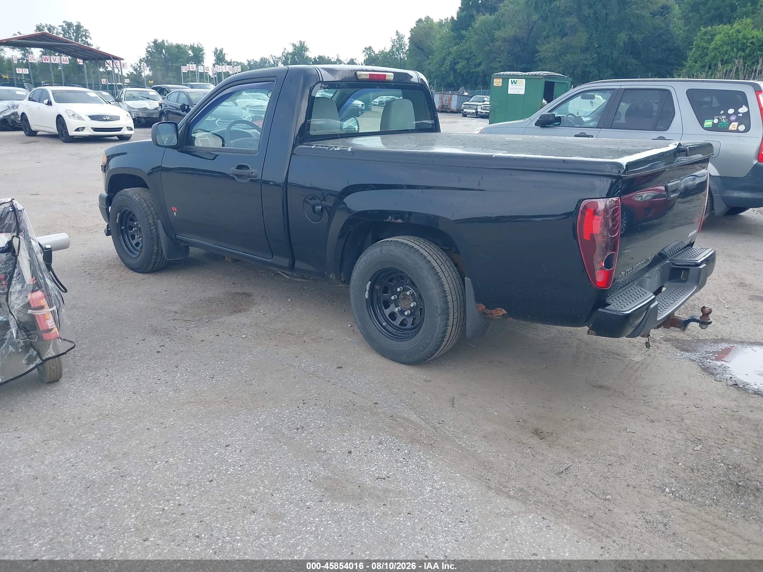 2007 Chevrolet Colorado Ls Black vin: 1GCCS149X78152997