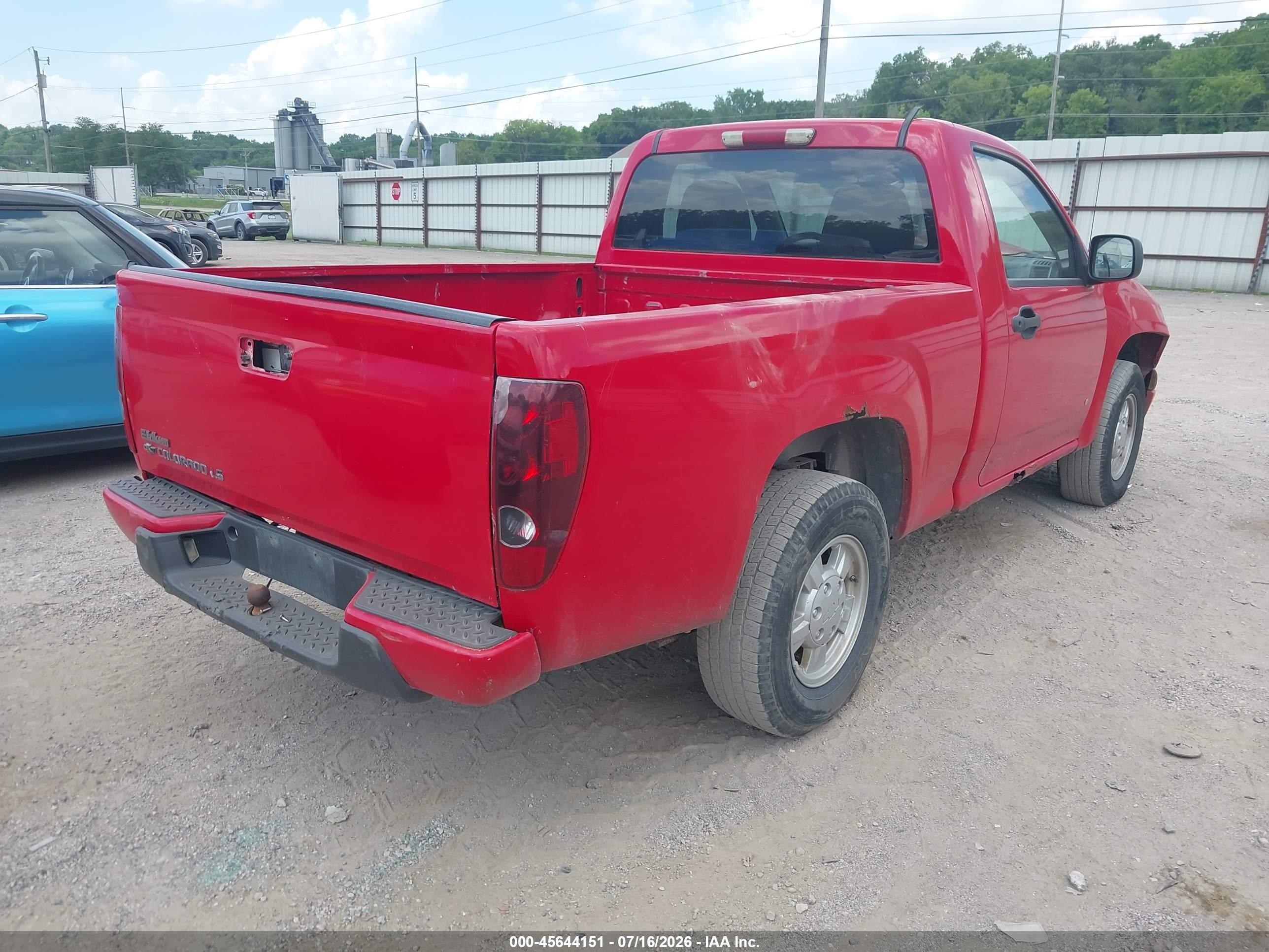 2008 Chevrolet Colorado Ls Red vin: 1GCCS149X88150927