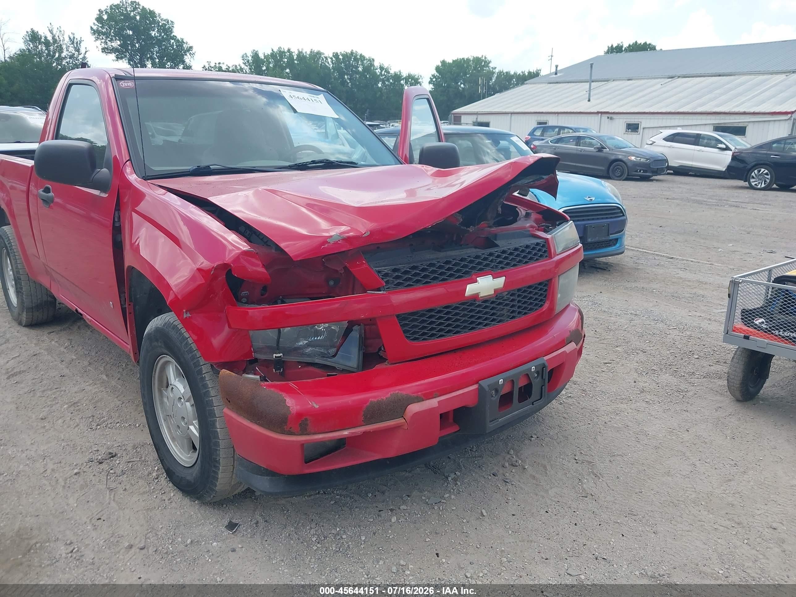 2008 Chevrolet Colorado Ls Red vin: 1GCCS149X88150927