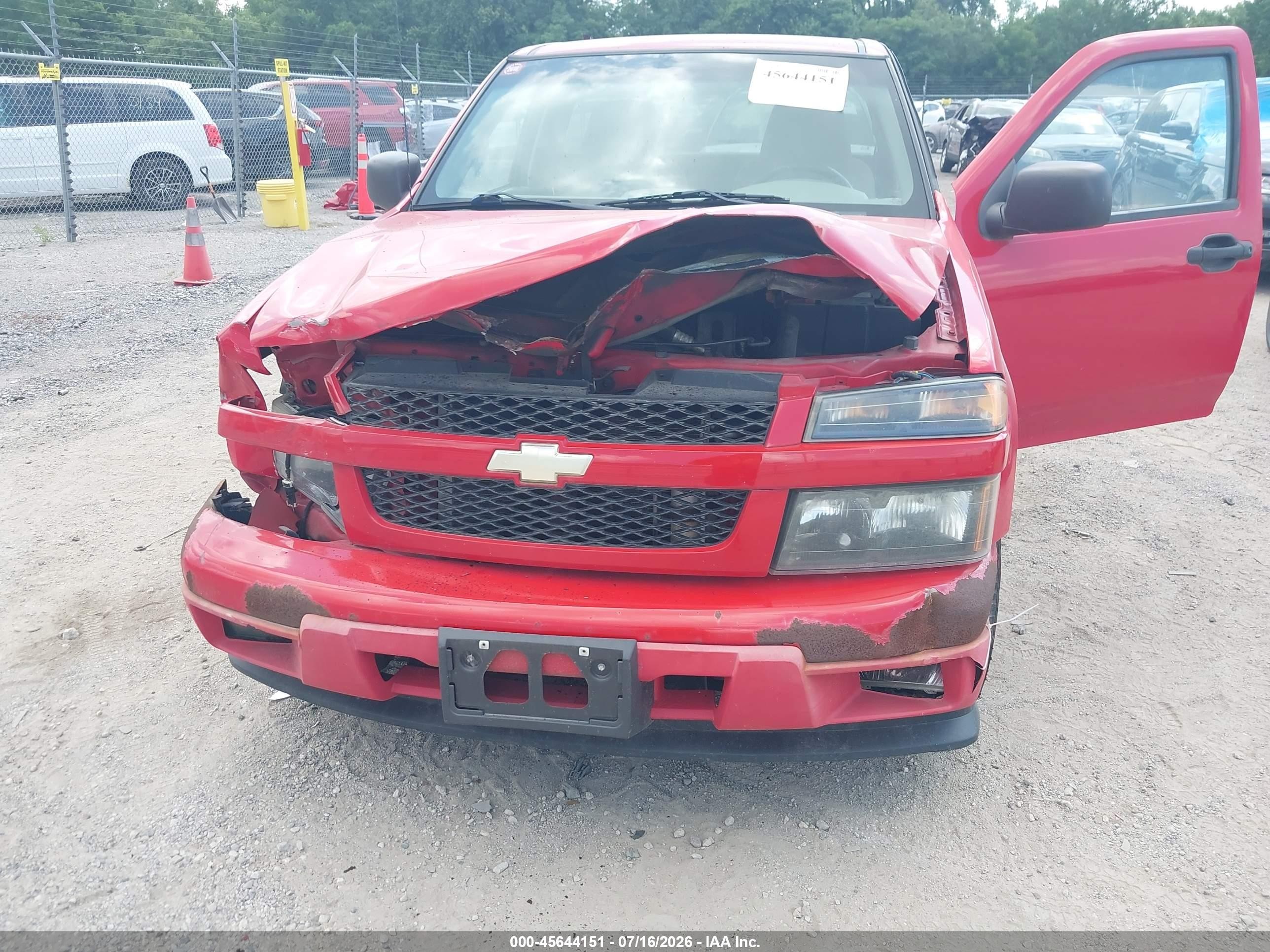 2008 Chevrolet Colorado Ls Red vin: 1GCCS149X88150927