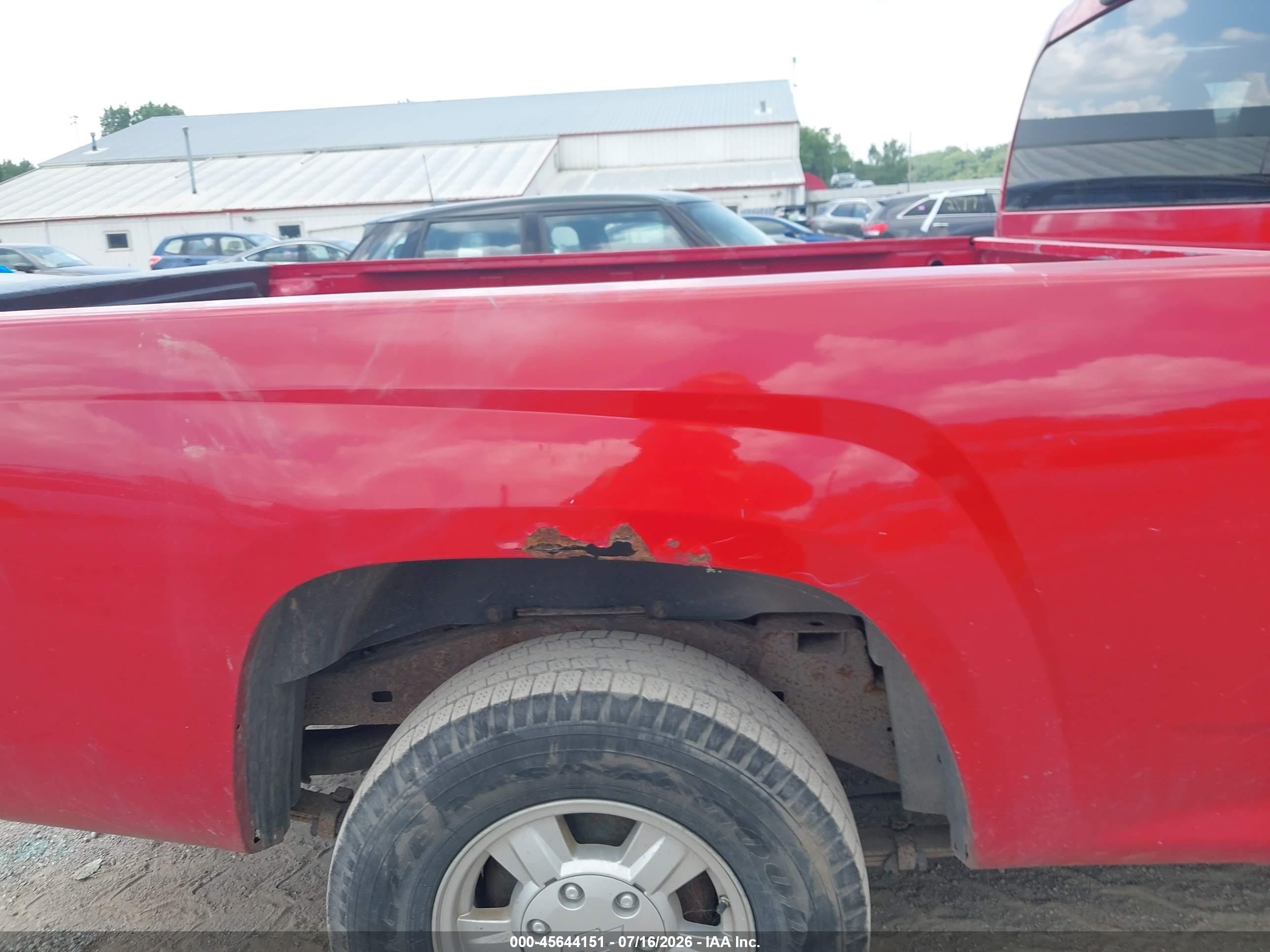 2008 Chevrolet Colorado Ls Red vin: 1GCCS149X88150927