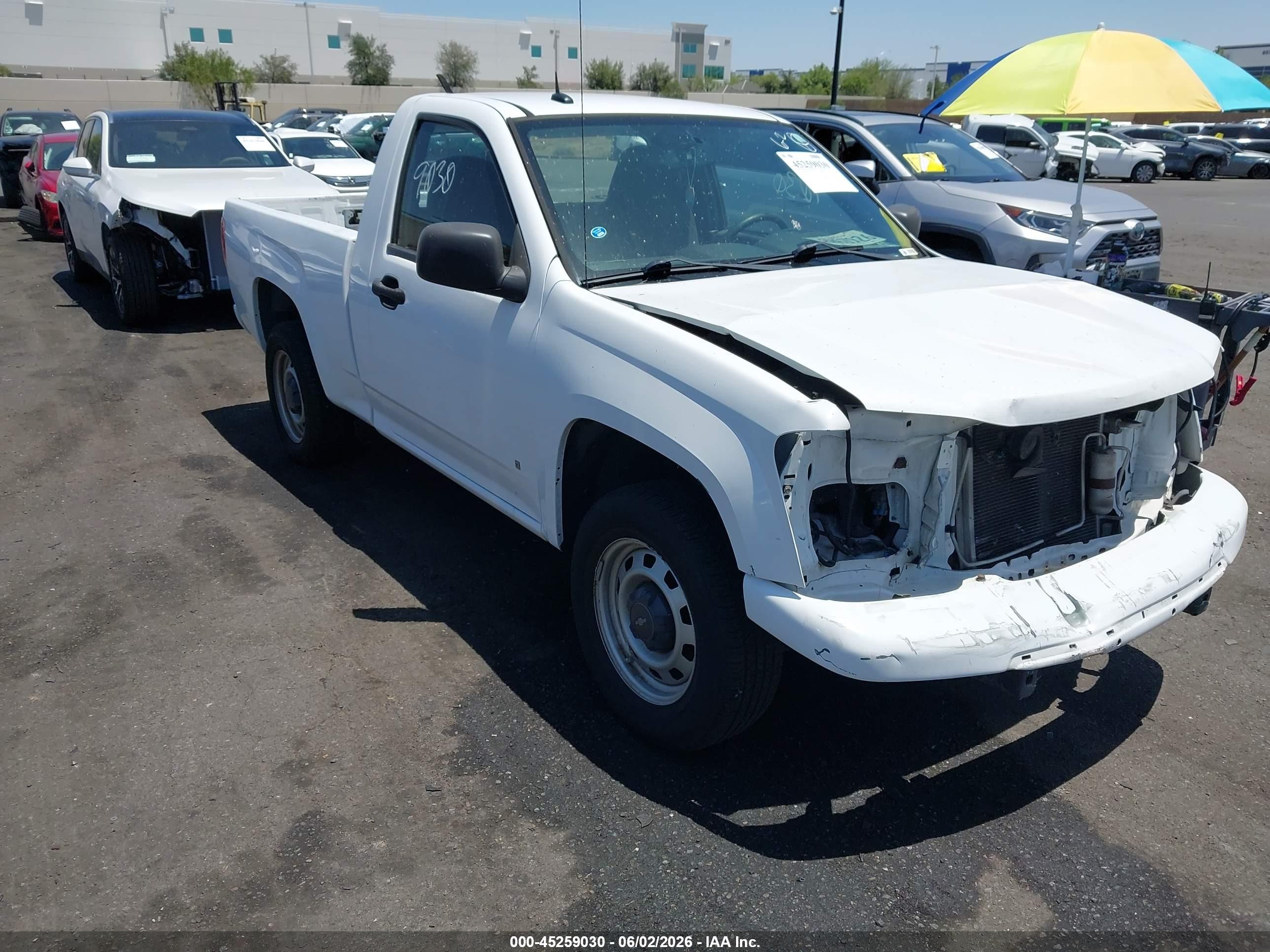 2009 Chevrolet Colorado Work Truck White vin: 1GCCS149X98115368
