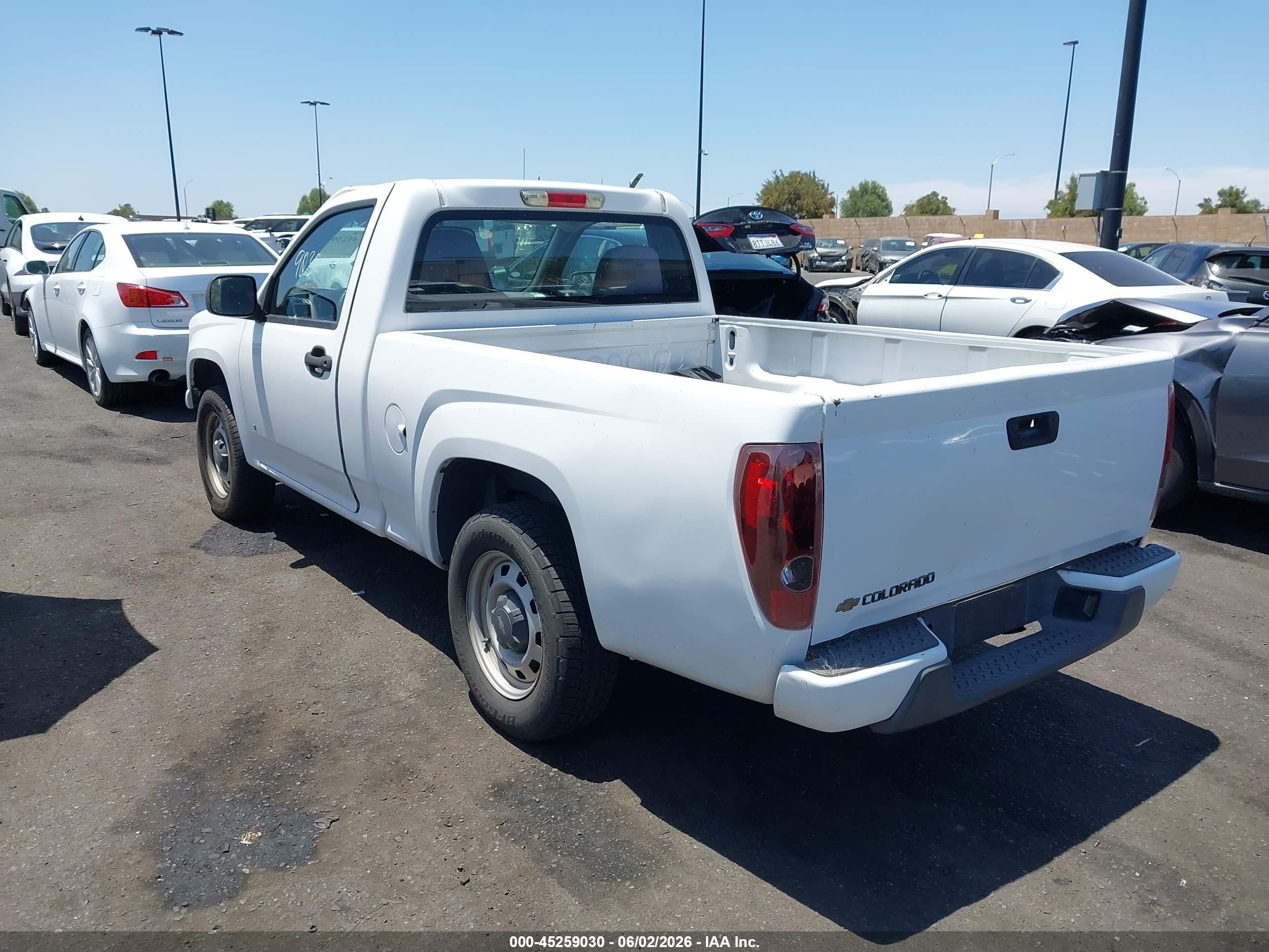 2009 Chevrolet Colorado Work Truck White vin: 1GCCS149X98115368