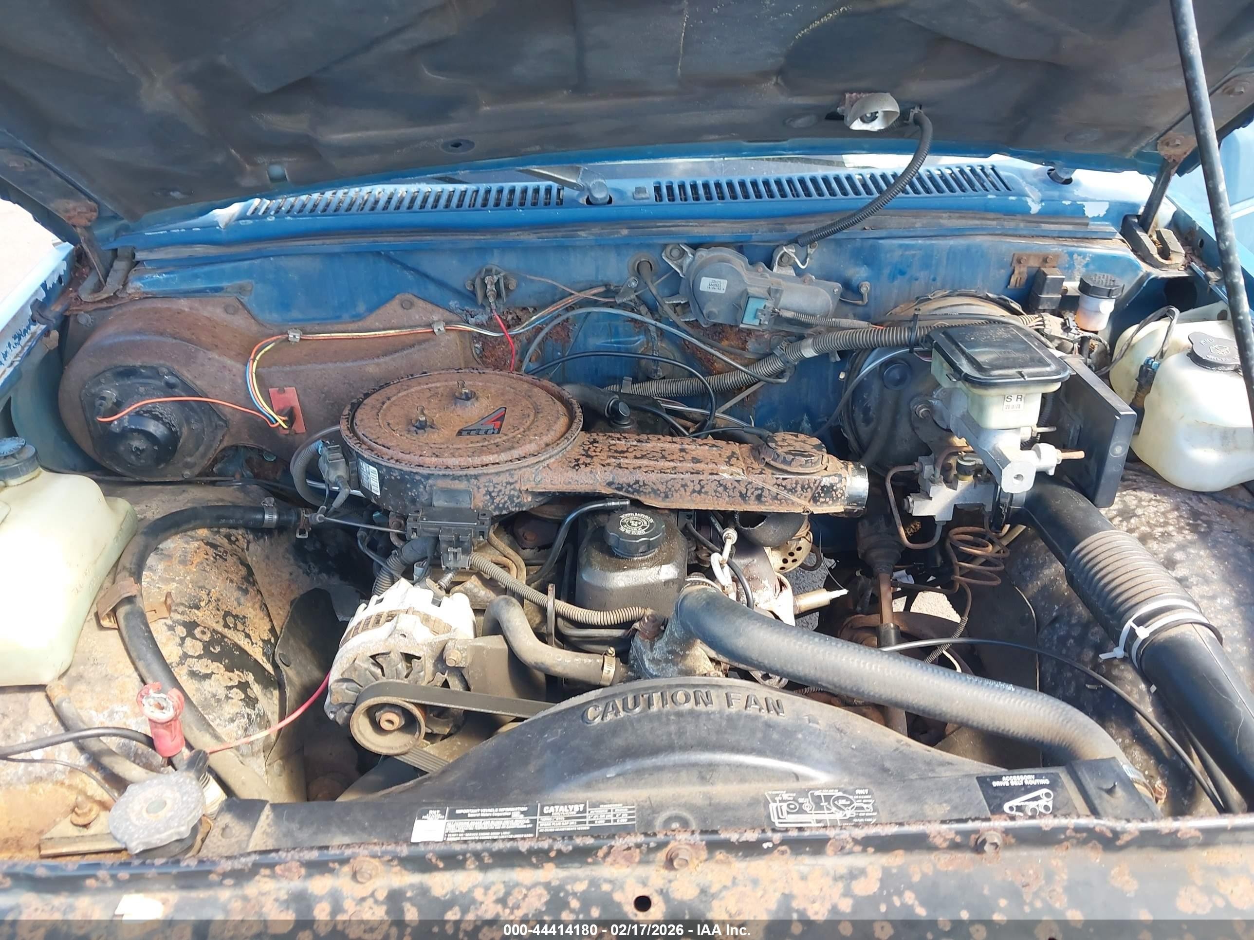 1993 Chevrolet S Truck S10 Blue vin: 1GCCS14A0P8136270
