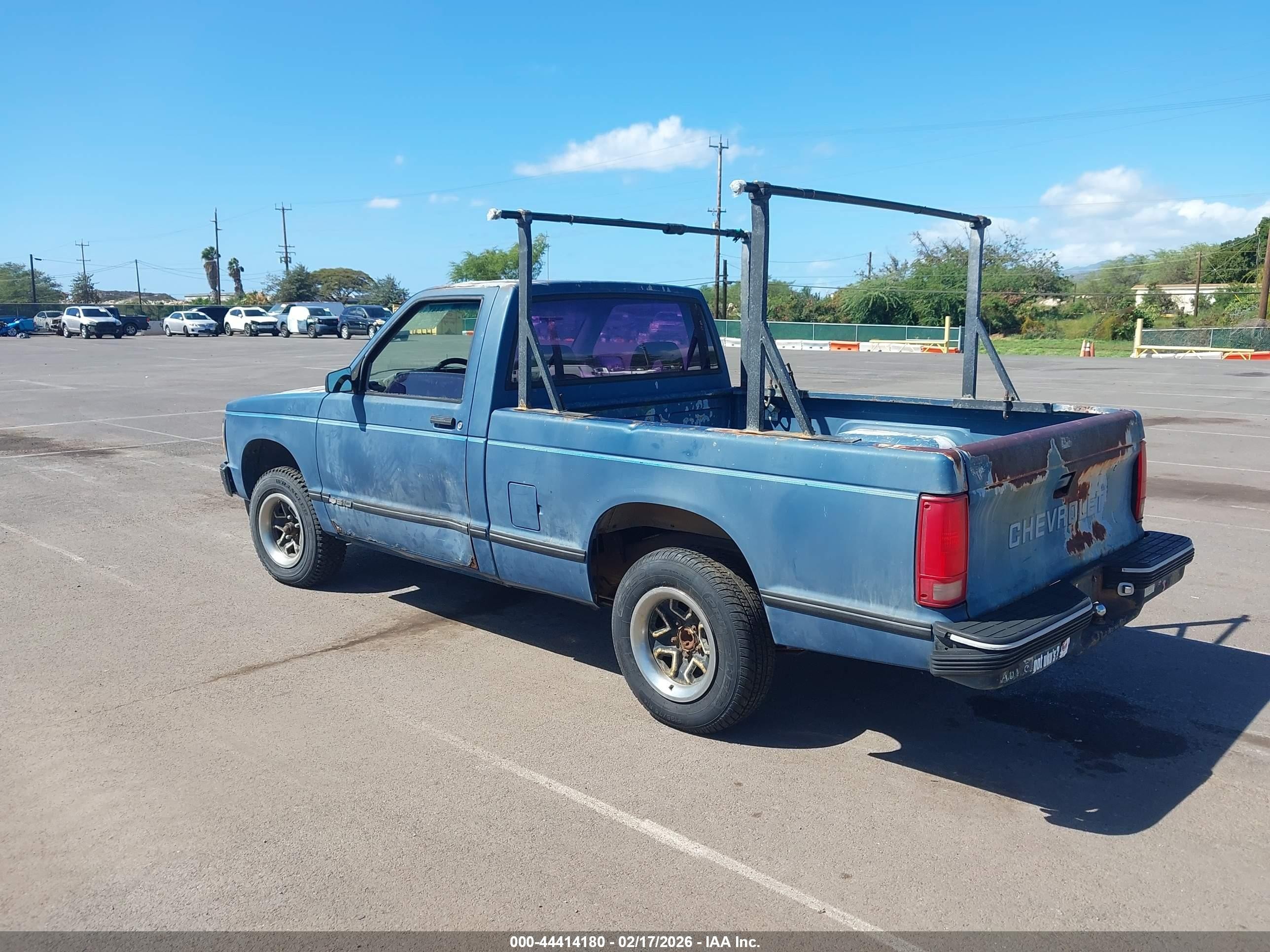 1993 Chevrolet S Truck S10 Blue vin: 1GCCS14A0P8136270