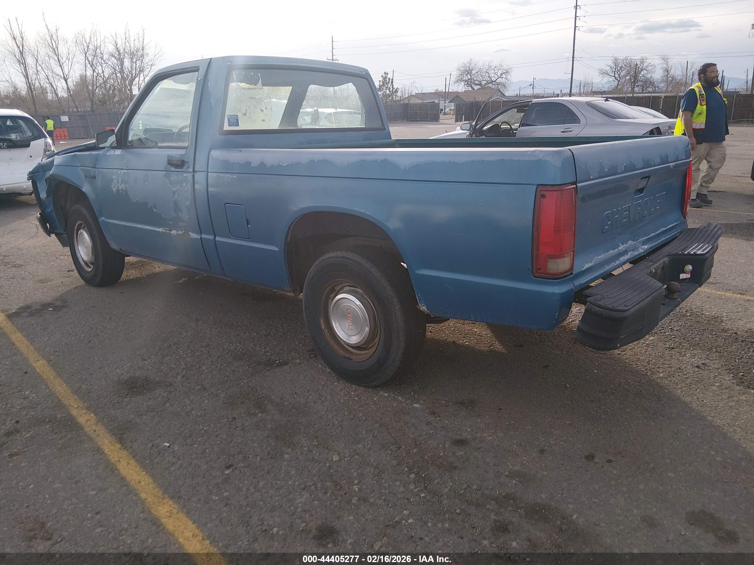 1991 Chevrolet S Truck S10 Blue vin: 1GCCS14A8M8245412