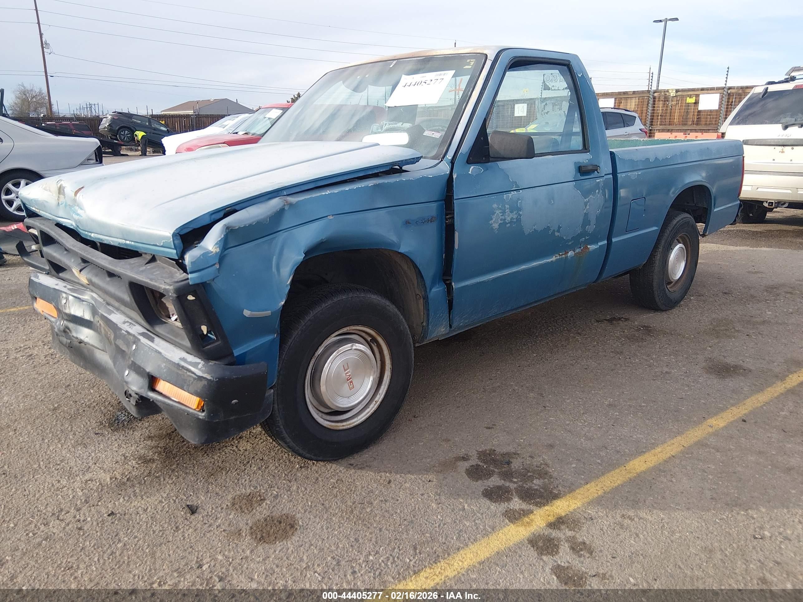 1991 Chevrolet S Truck S10 Blue vin: 1GCCS14A8M8245412