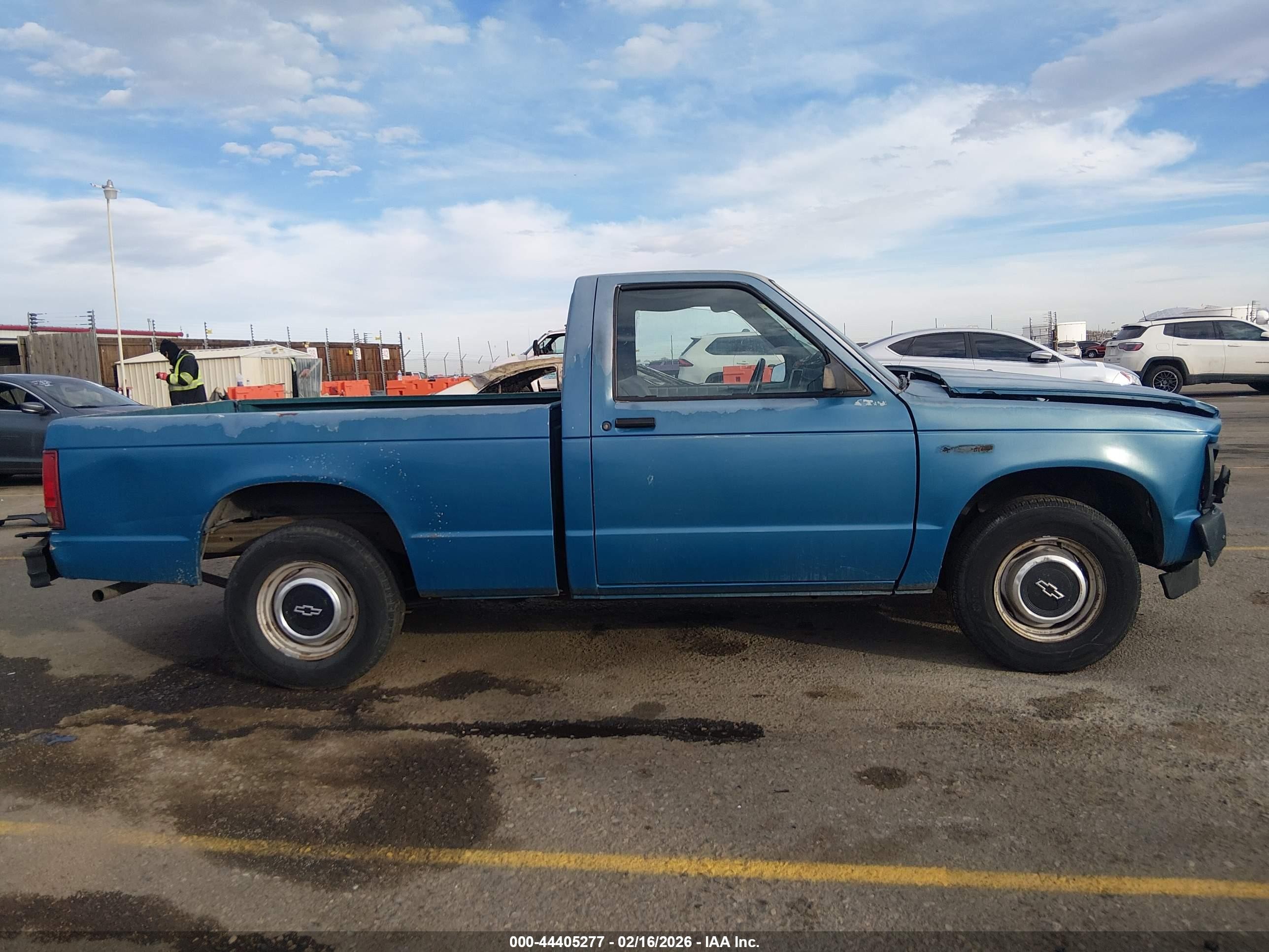1991 Chevrolet S Truck S10 Blue vin: 1GCCS14A8M8245412