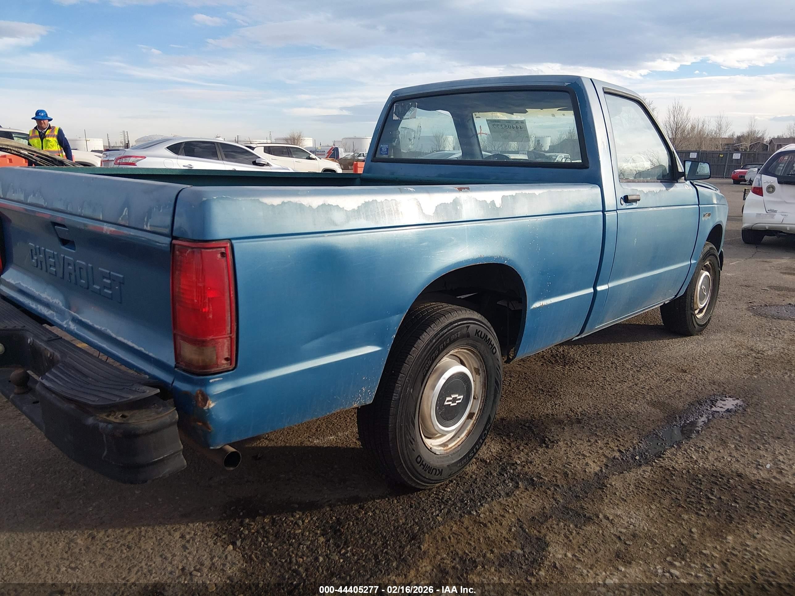 1991 Chevrolet S Truck S10 Blue vin: 1GCCS14A8M8245412