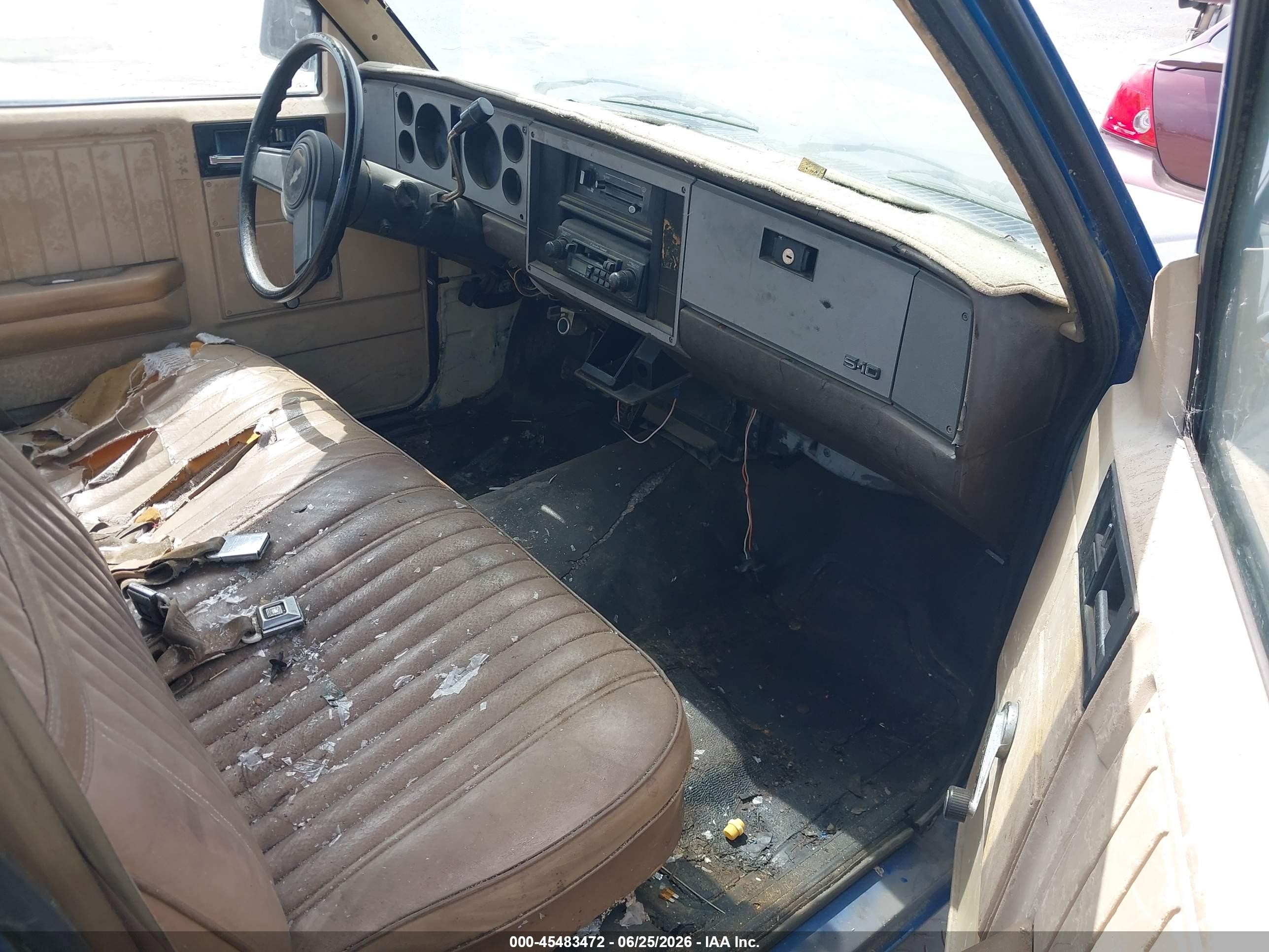 1984 Chevrolet S Truck S10 Blue vin: 1GCCS14B3E8122708