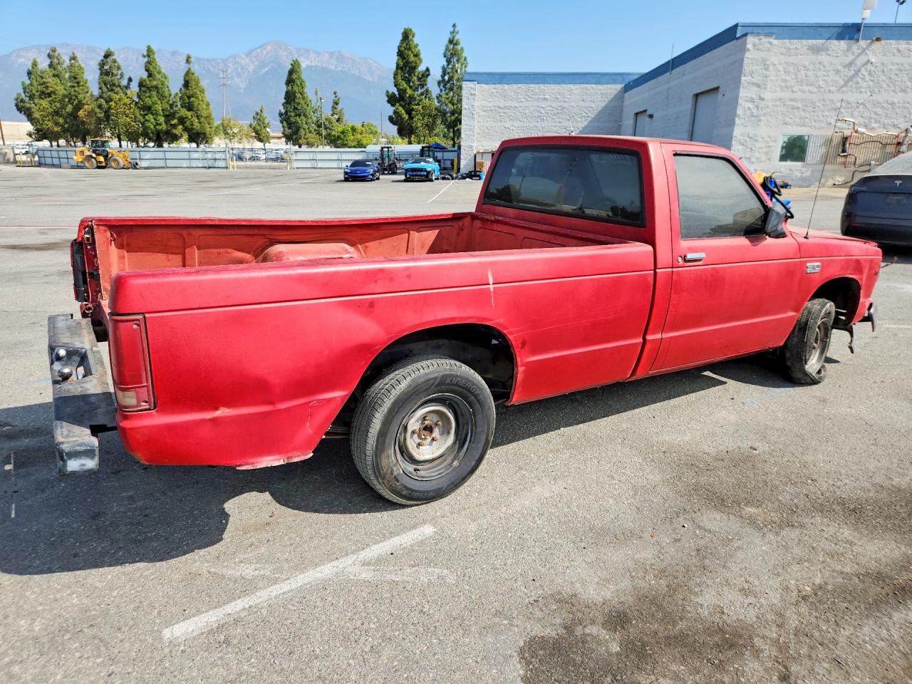 1987 Chevrolet S Truck S10 Red vin: 1GCCS14E7H8182988