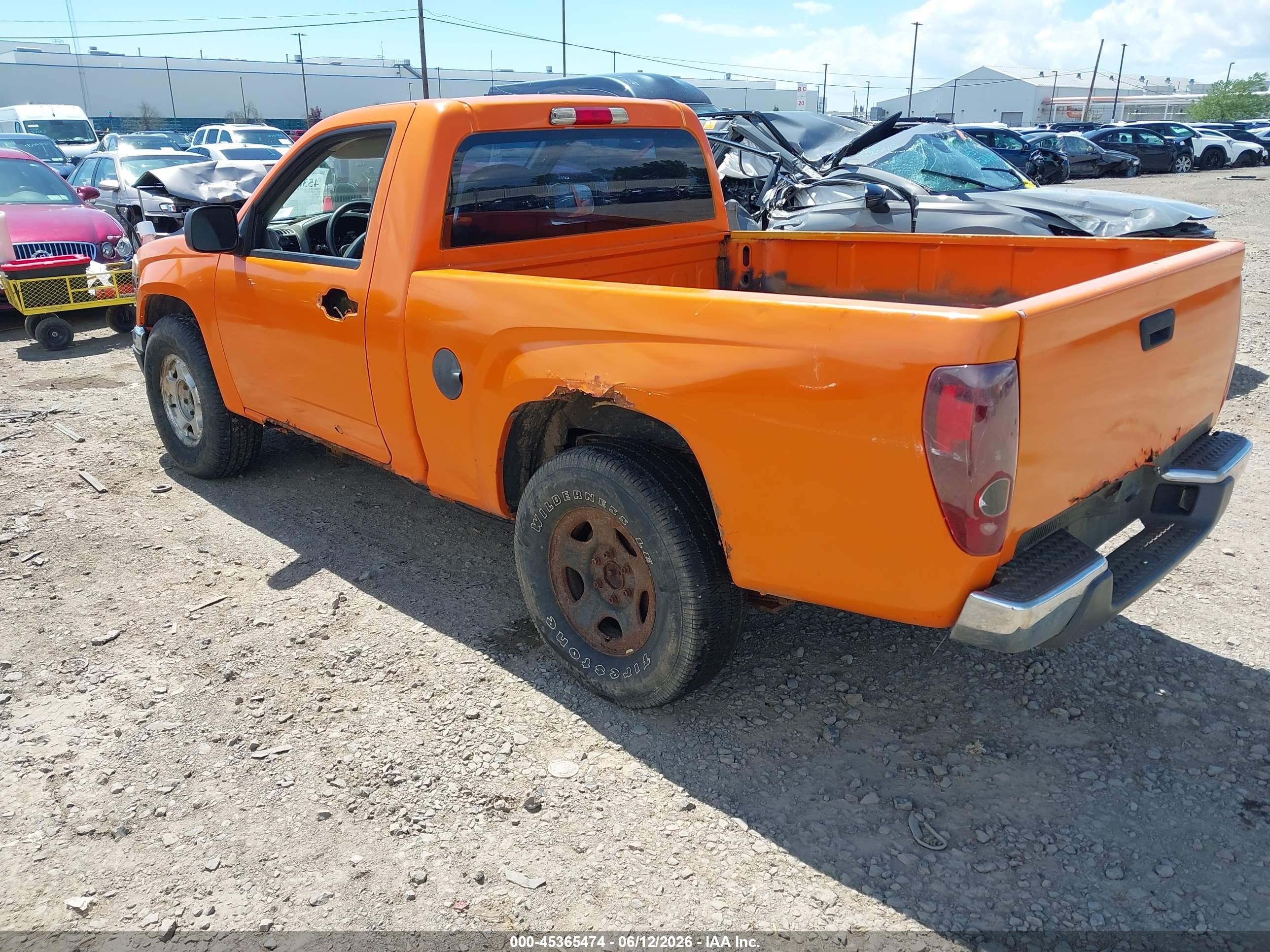 2008 Chevrolet Colorado Work Truck Orange vin: 1GCCS14E988225985