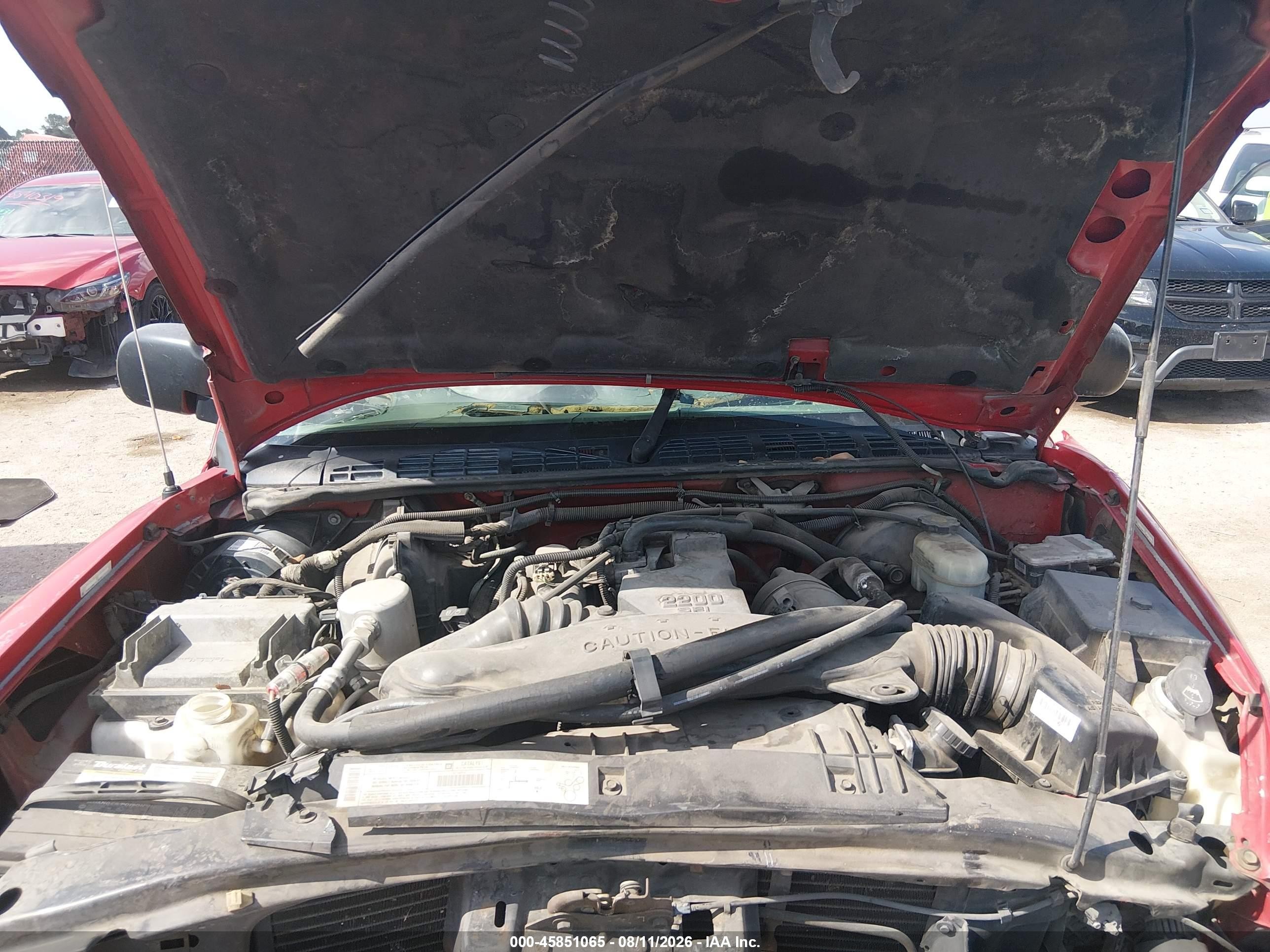 2003 Chevrolet S-10   Красный vin: 1GCCS14H238230383