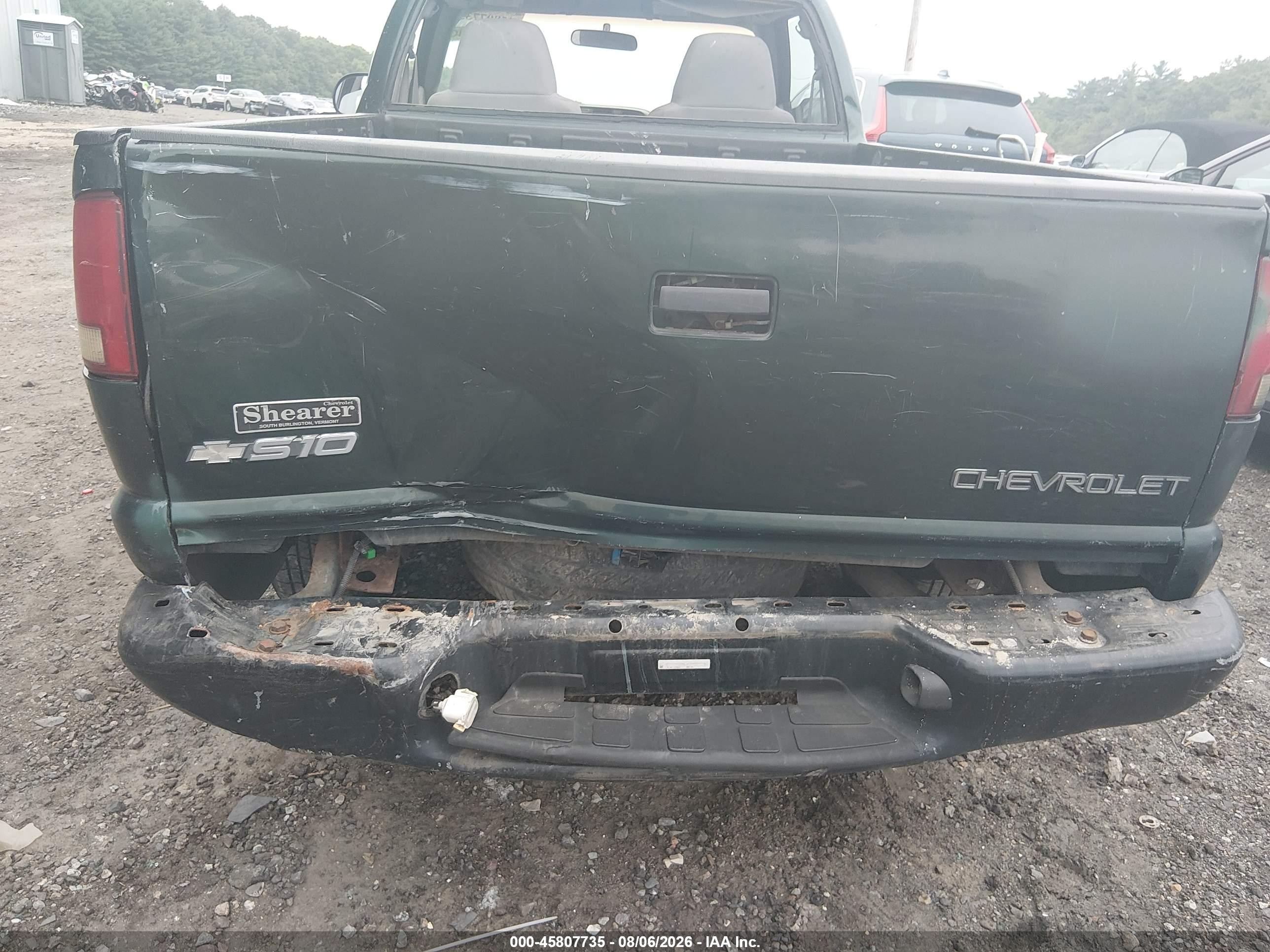 2003 Chevrolet S-10   Зеленый vin: 1GCCS14H338211387
