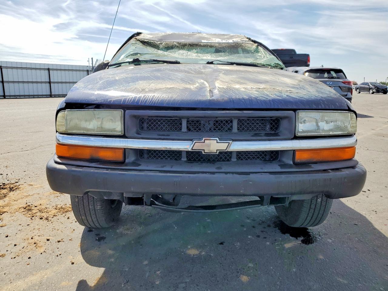 2003 Chevrolet S Truck S10 Blue vin: 1GCCS14H438173961