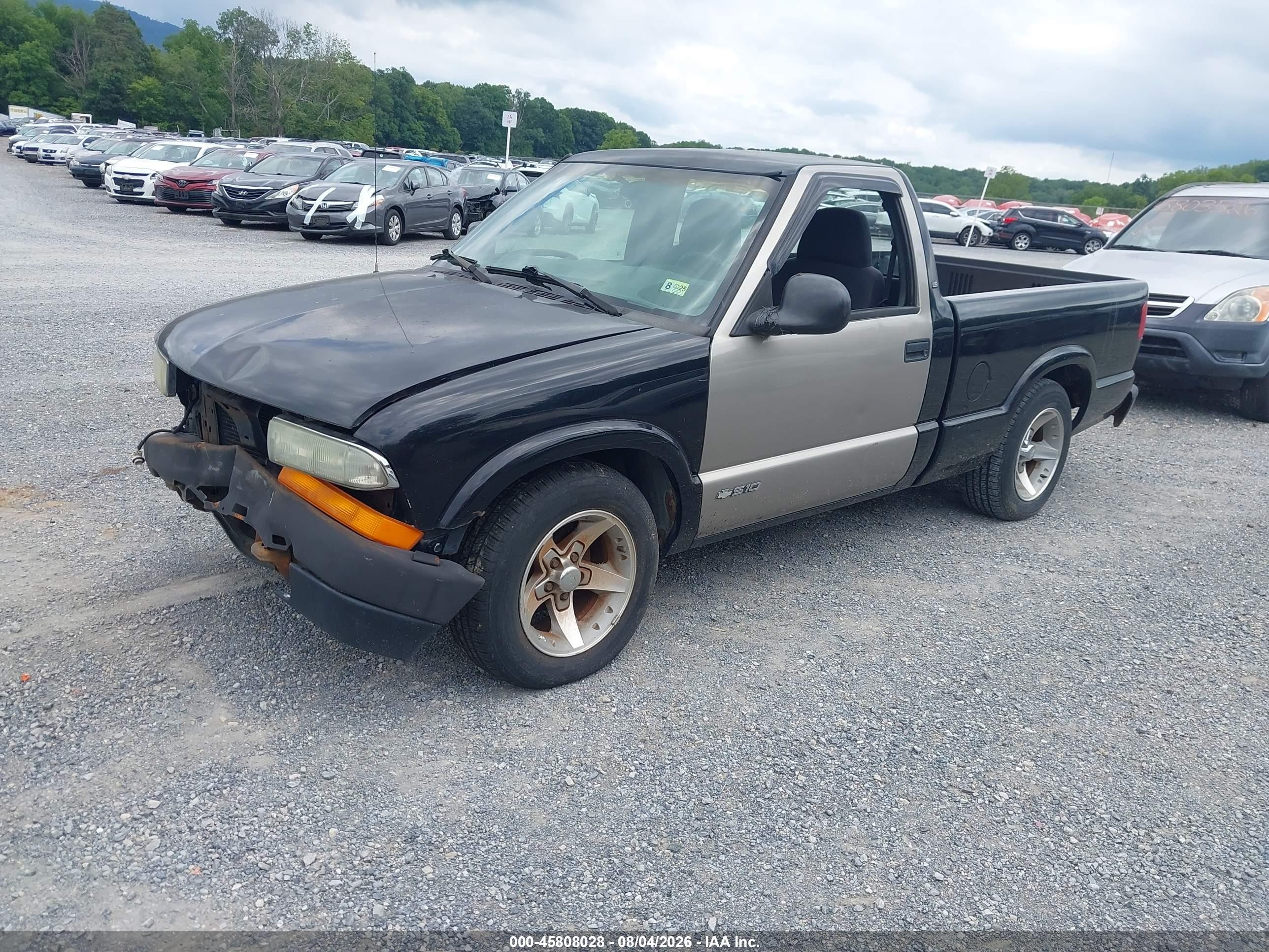 2003 Chevrolet S-10 Ls Black vin: 1GCCS14HX38175004