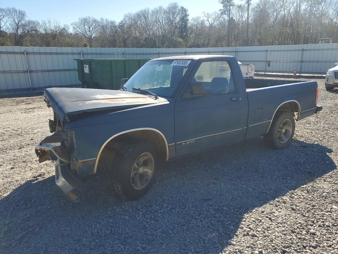 1992 Chevrolet S Truck S10 Blue vin: 1GCCS14R0N8185522