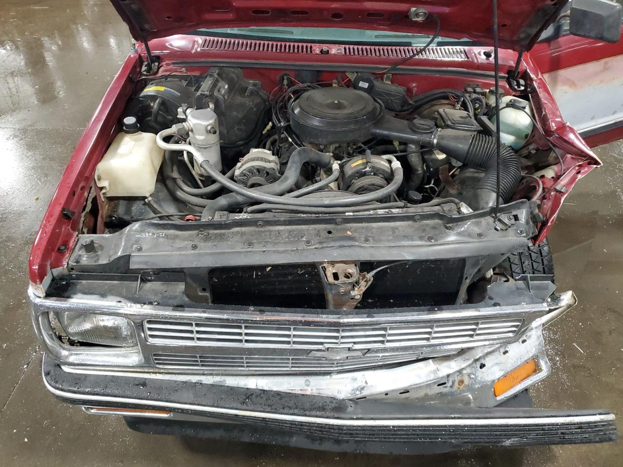 1991 Chevrolet S Truck S10 Red vin: 1GCCS14R1M0142305