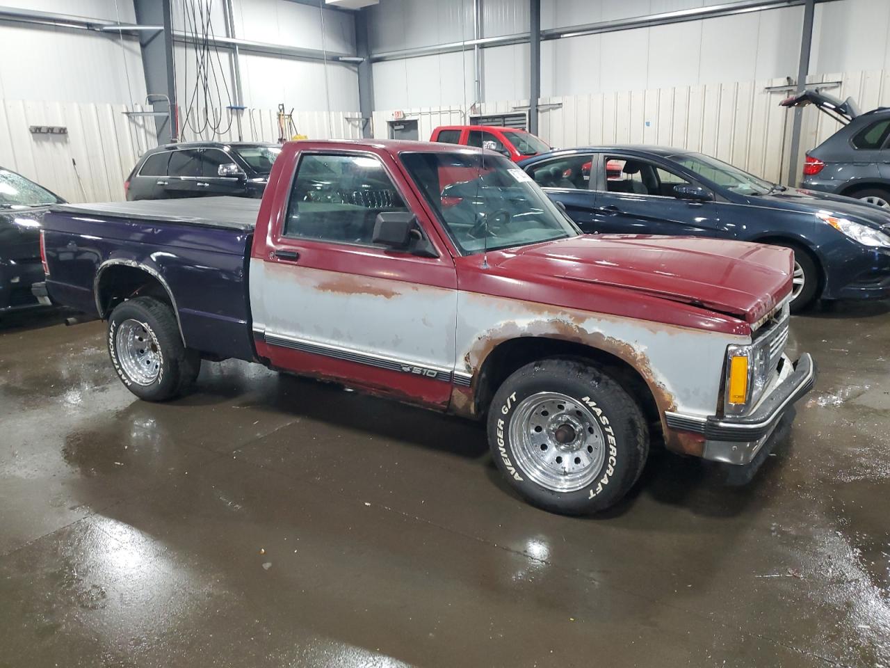1991 Chevrolet S Truck S10 Red vin: 1GCCS14R1M0142305