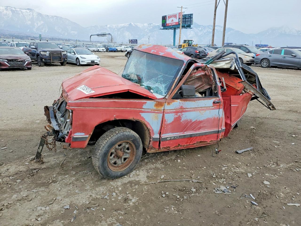1991 Chevrolet S Truck S10 Red vin: 1GCCS14R1M8273123