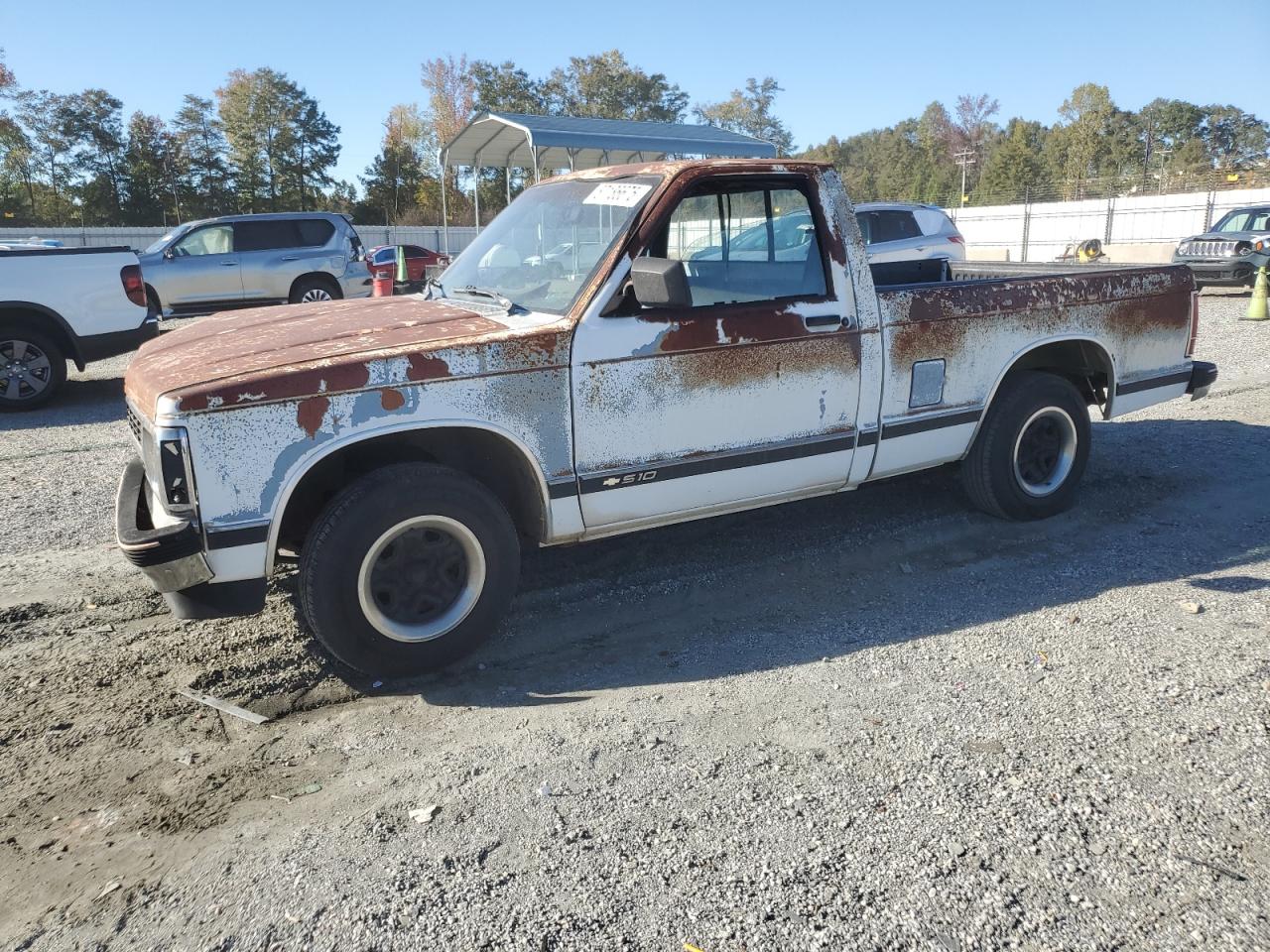 1991 Chevrolet S Truck S10 White vin: 1GCCS14R1M8310994