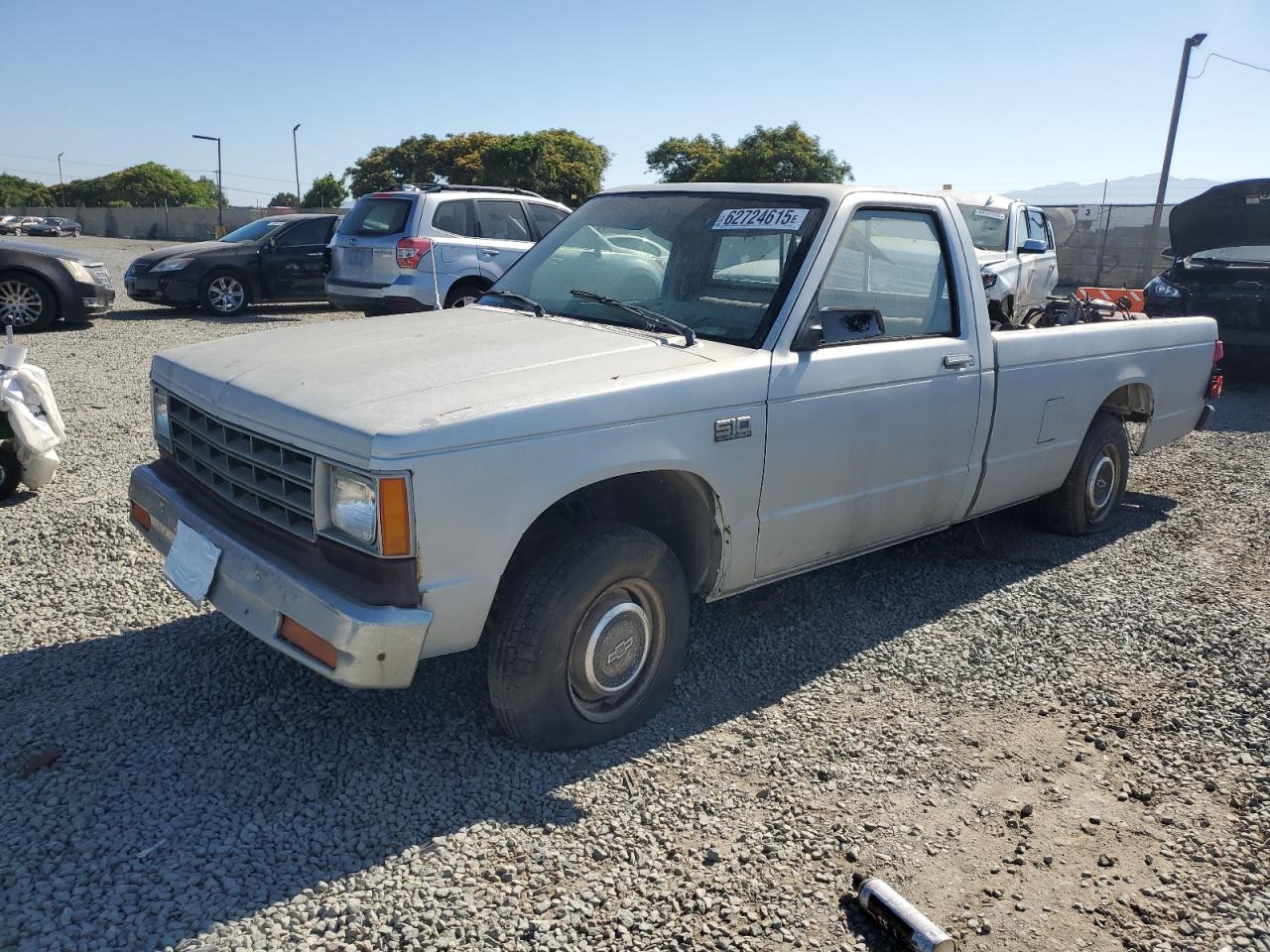 1986 Chevrolet S Truck S10 Gray vin: 1GCCS14R2G8102739
