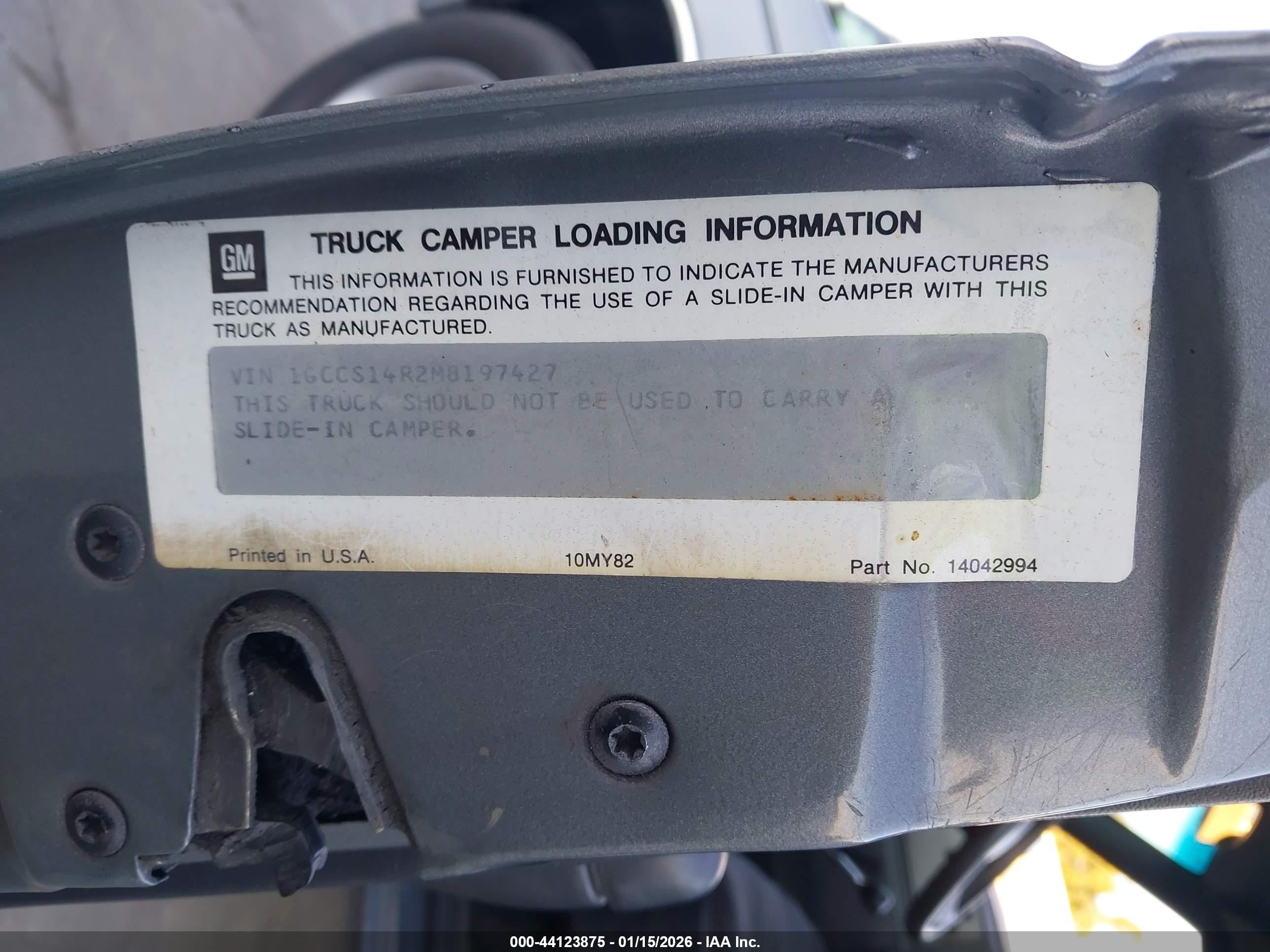 1991 Chevrolet S Truck S10 Серый vin: 1GCCS14R2M8197427