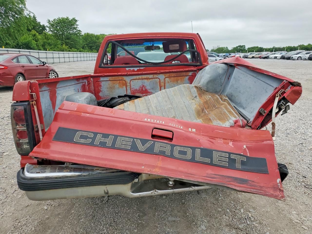 1992 Chevrolet S Truck S10 Red vin: 1GCCS14R2N8218245