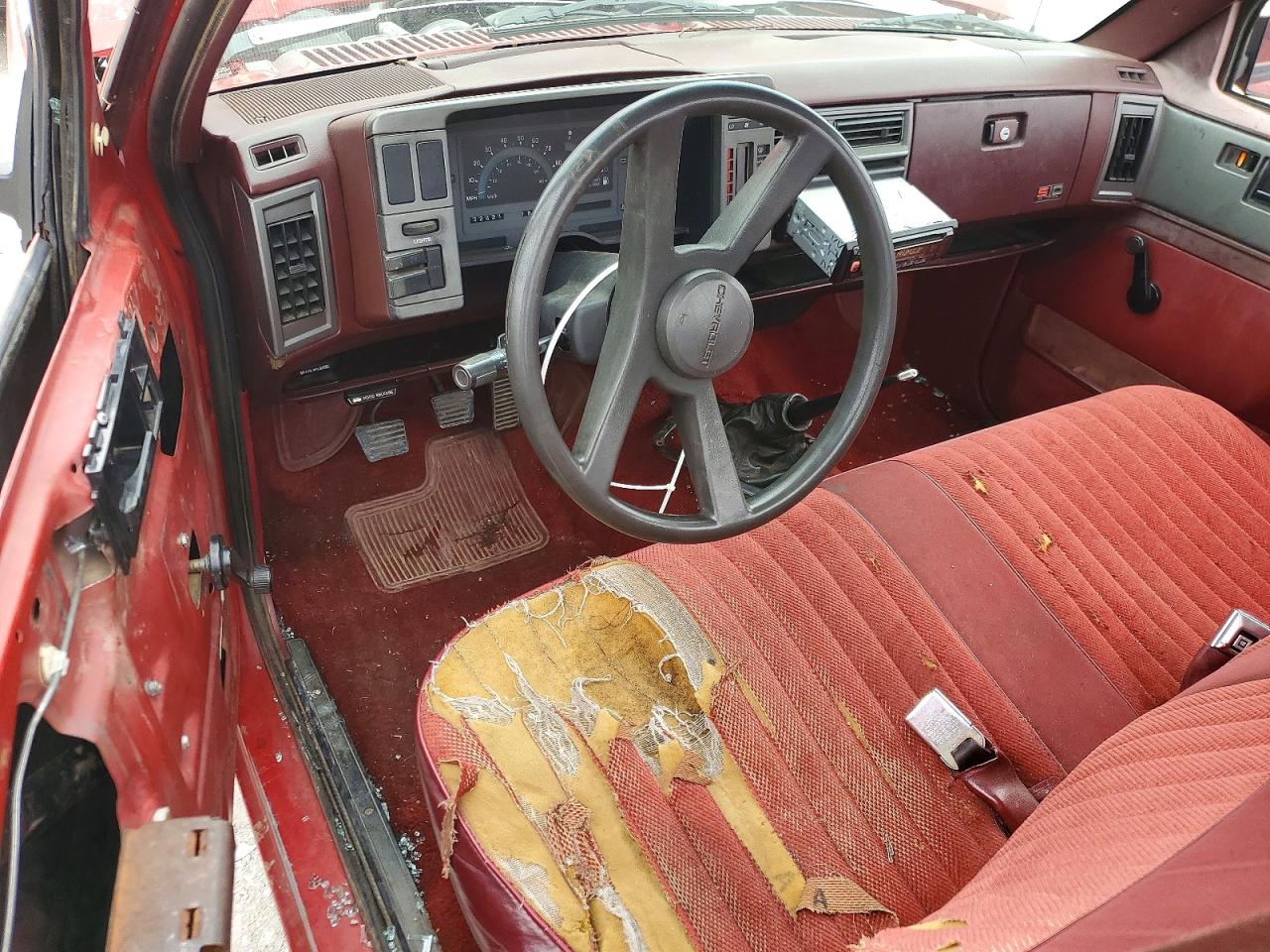 1992 Chevrolet S Truck S10 Red vin: 1GCCS14R2N8218245