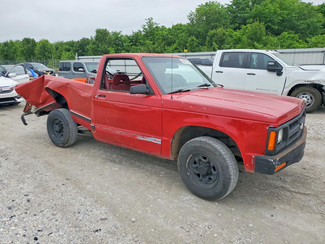 1992 Chevrolet S Truck S10 Red vin: 1GCCS14R2N8218245