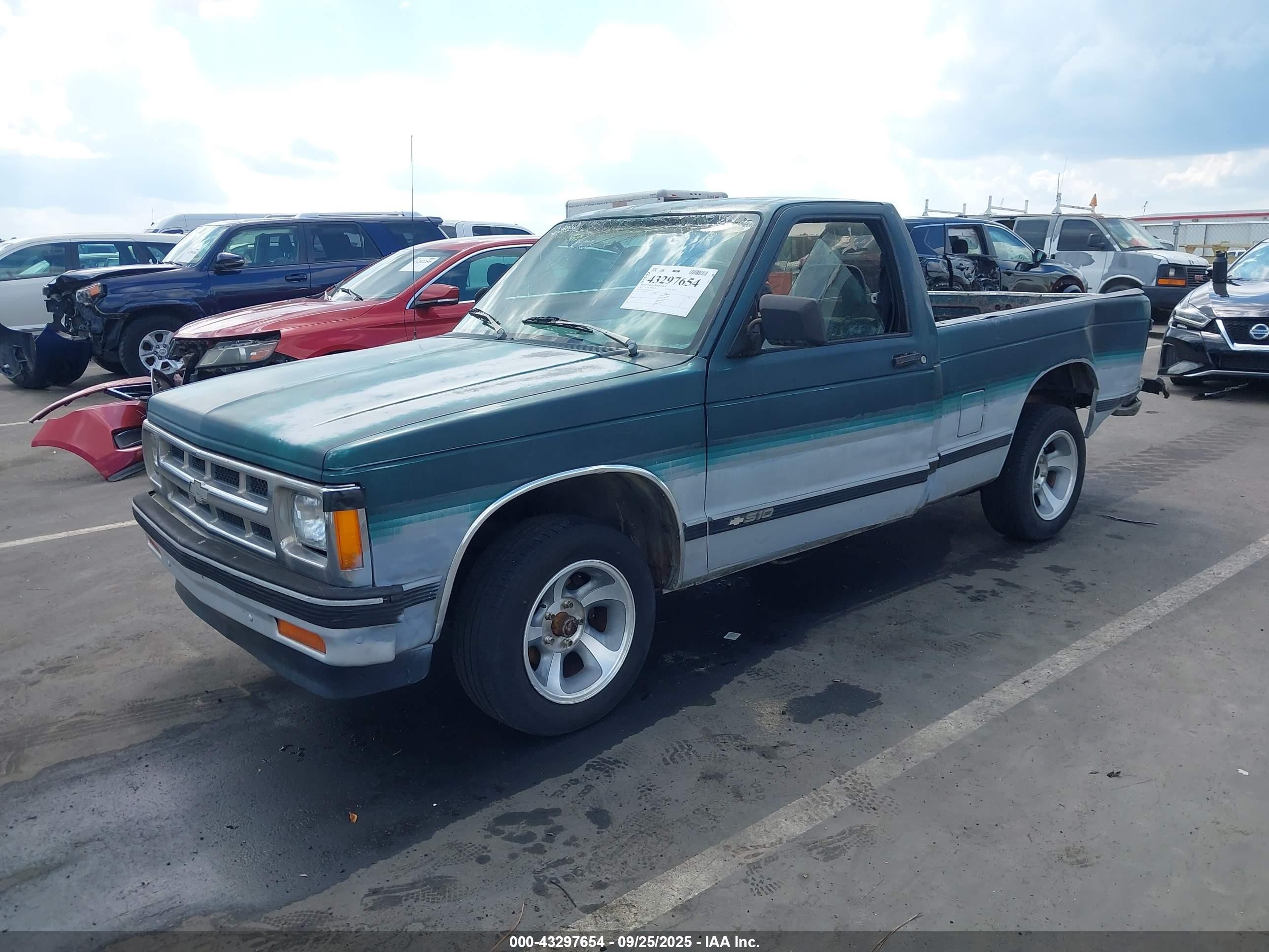 1993 Chevrolet S Truck S10 Green vin: 1GCCS14R3P0154735