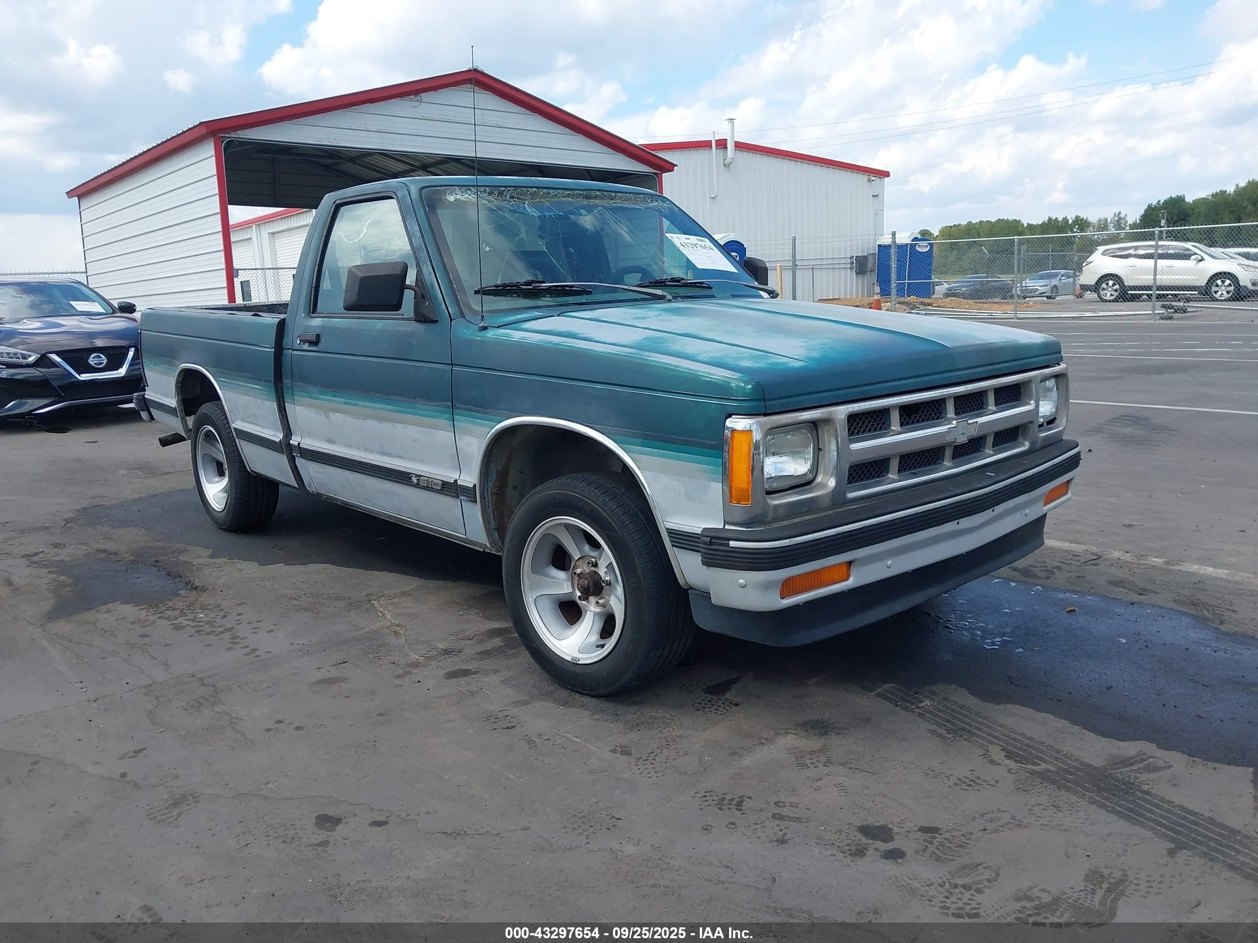 1993 Chevrolet S Truck S10 Green vin: 1GCCS14R3P0154735