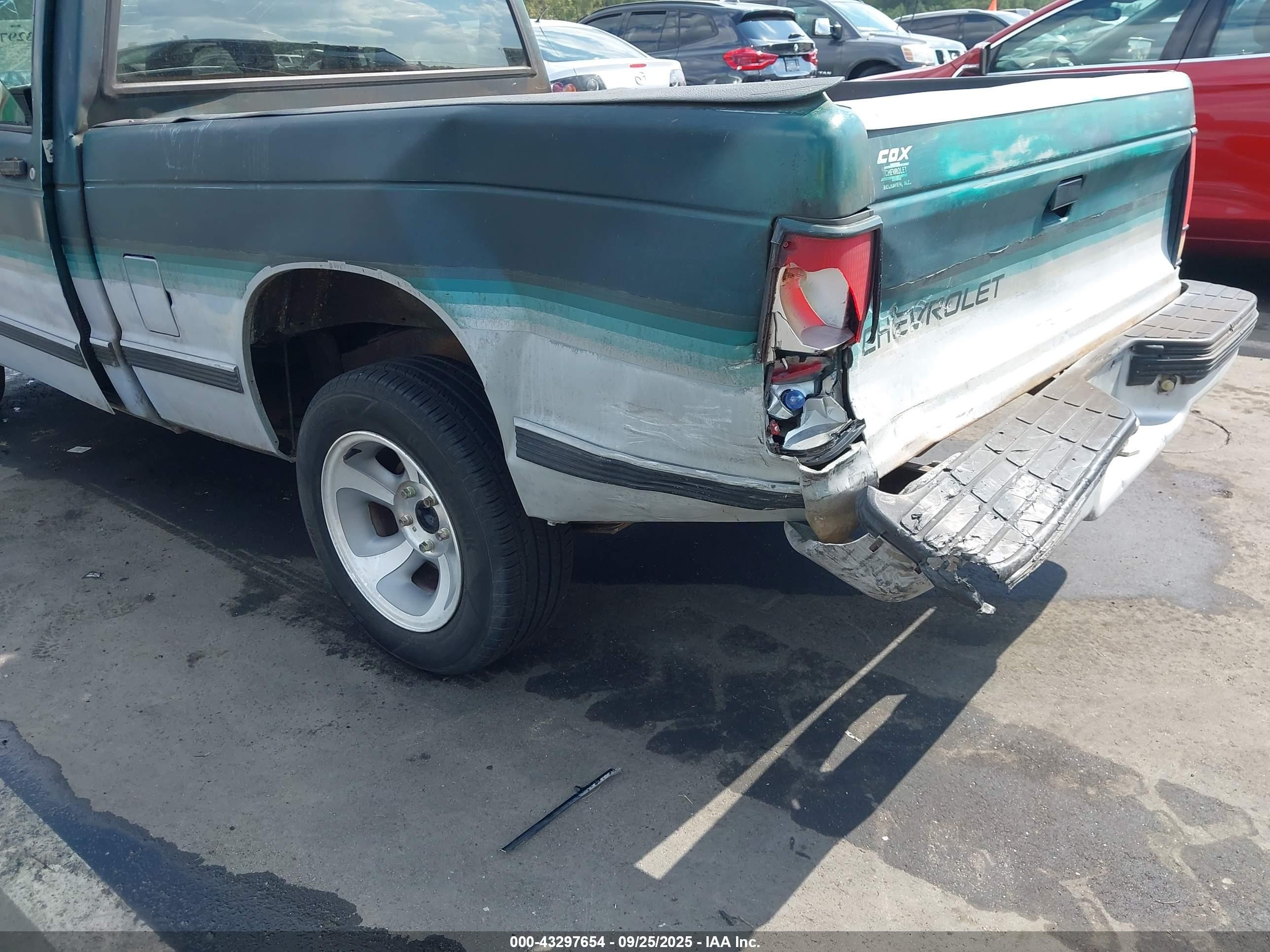 1993 Chevrolet S Truck S10 Green vin: 1GCCS14R3P0154735