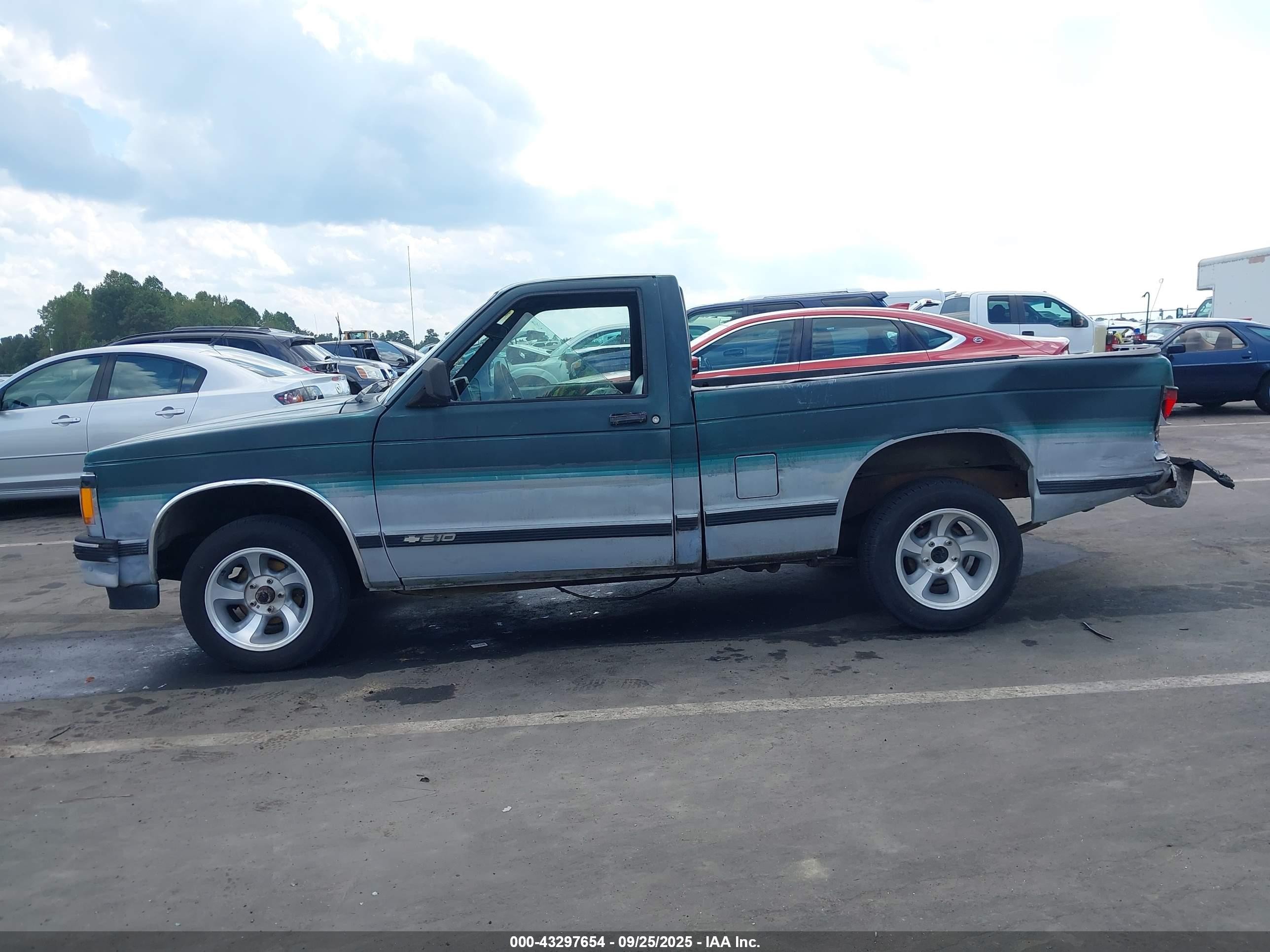 1993 Chevrolet S Truck S10 Green vin: 1GCCS14R3P0154735
