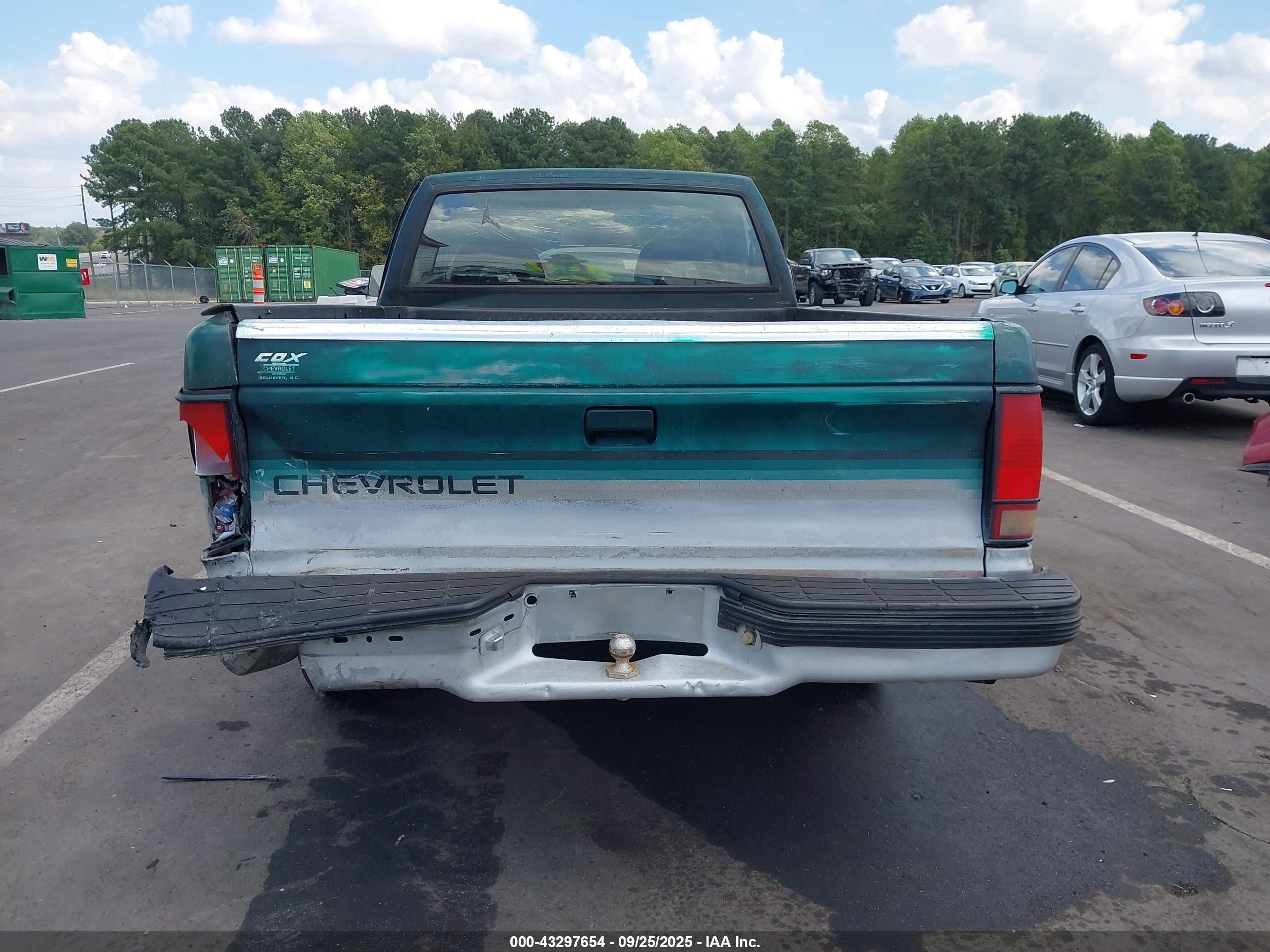 1993 Chevrolet S Truck S10 Green vin: 1GCCS14R3P0154735