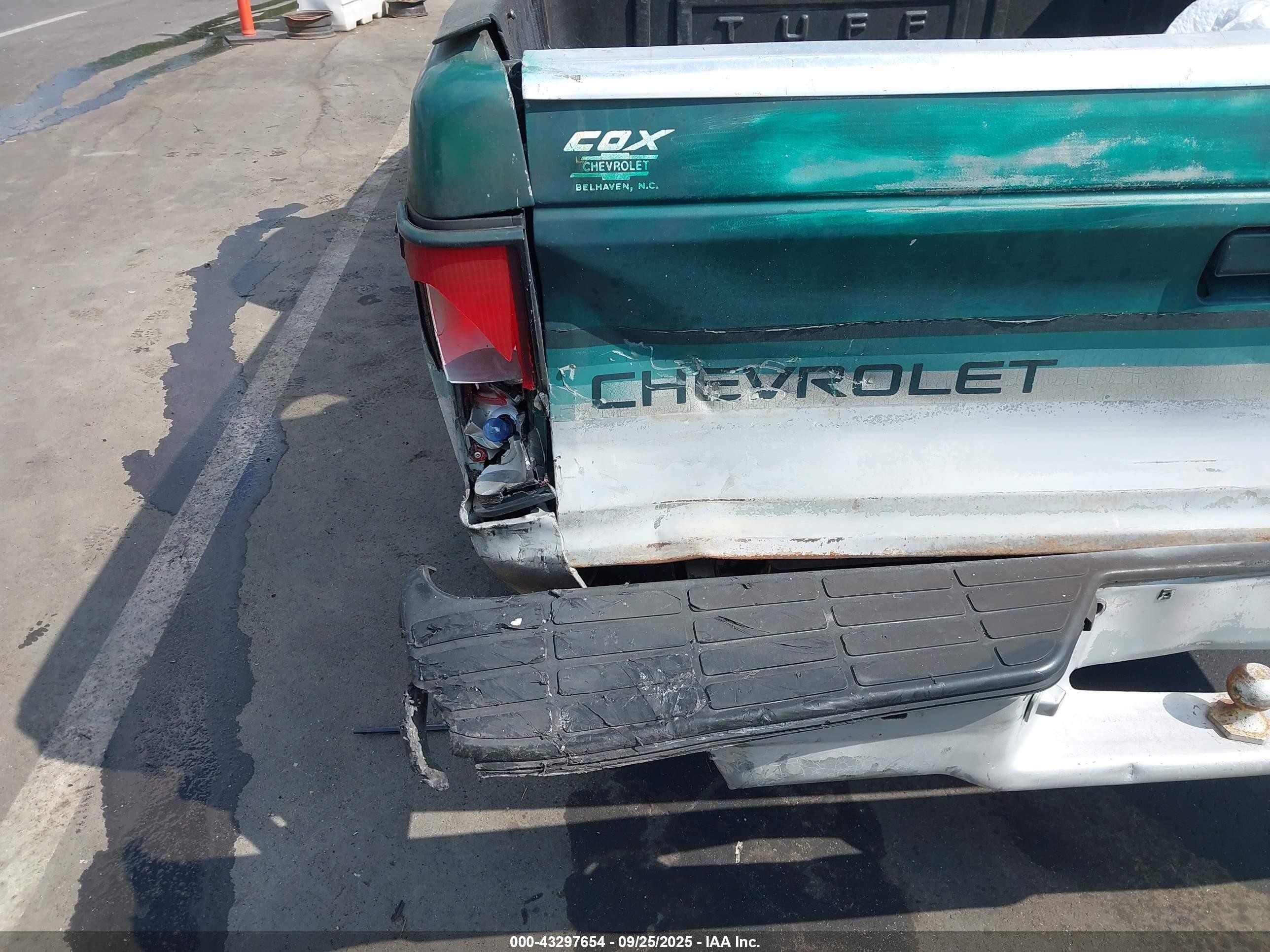 1993 Chevrolet S Truck S10 Green vin: 1GCCS14R3P0154735
