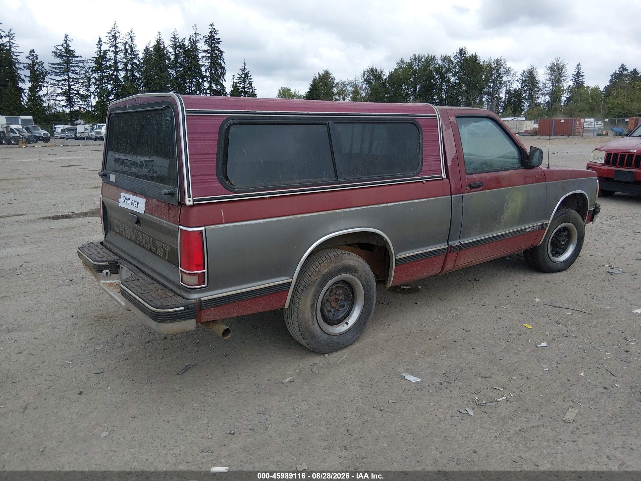 1991 Chevrolet S Truck S10 Purple vin: 1GCCS14R4M8308589