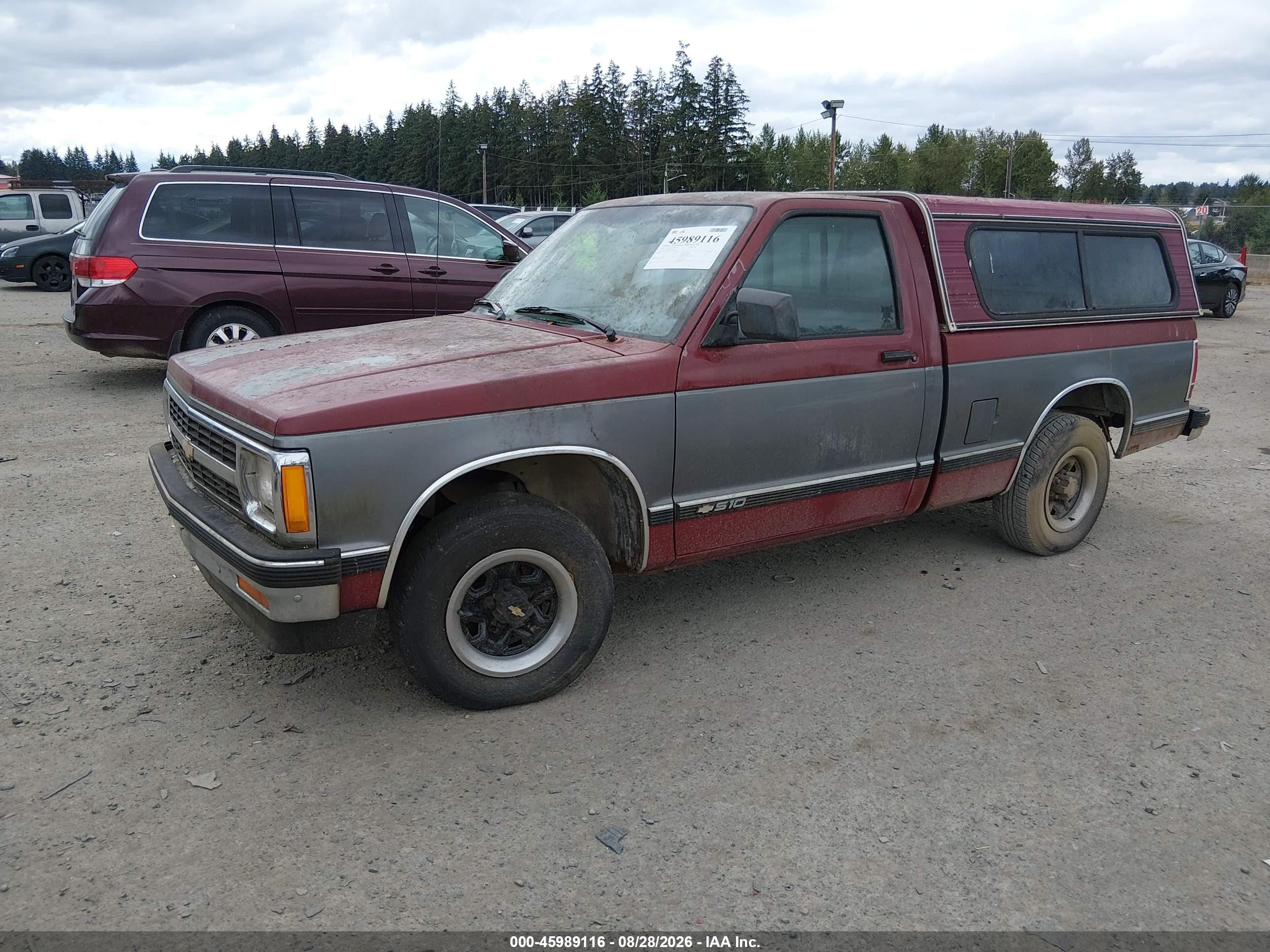 1991 Chevrolet S Truck S10 Purple vin: 1GCCS14R4M8308589