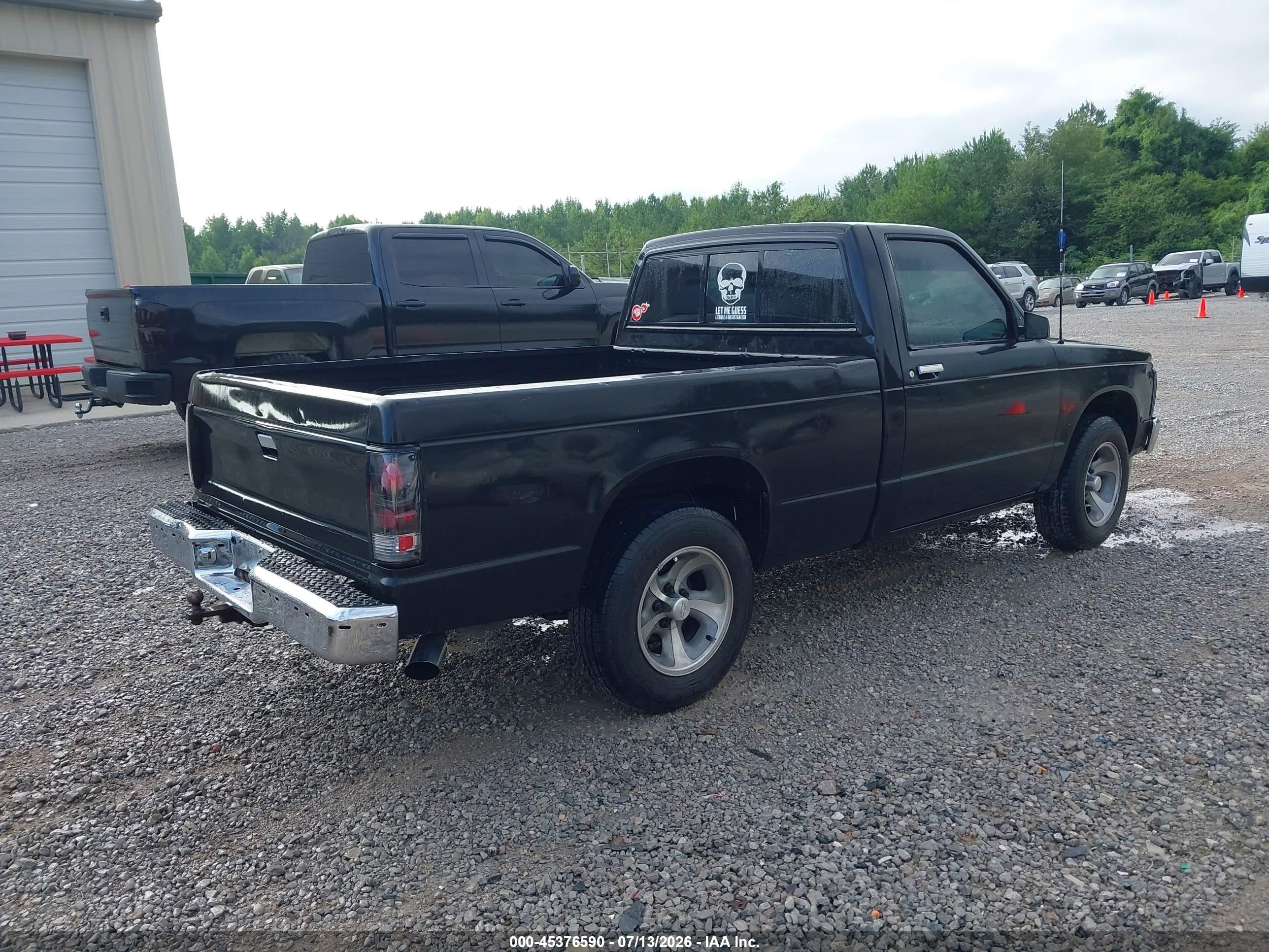 1992 Chevrolet S Truck S10 Black vin: 1GCCS14R4N8164477