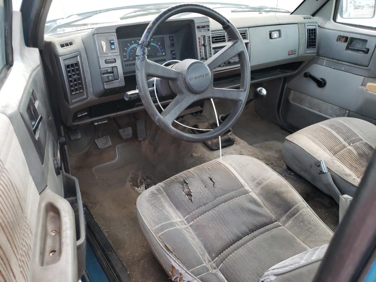 1992 Chevrolet S Truck S10 Blue vin: 1GCCS14R6N8218748