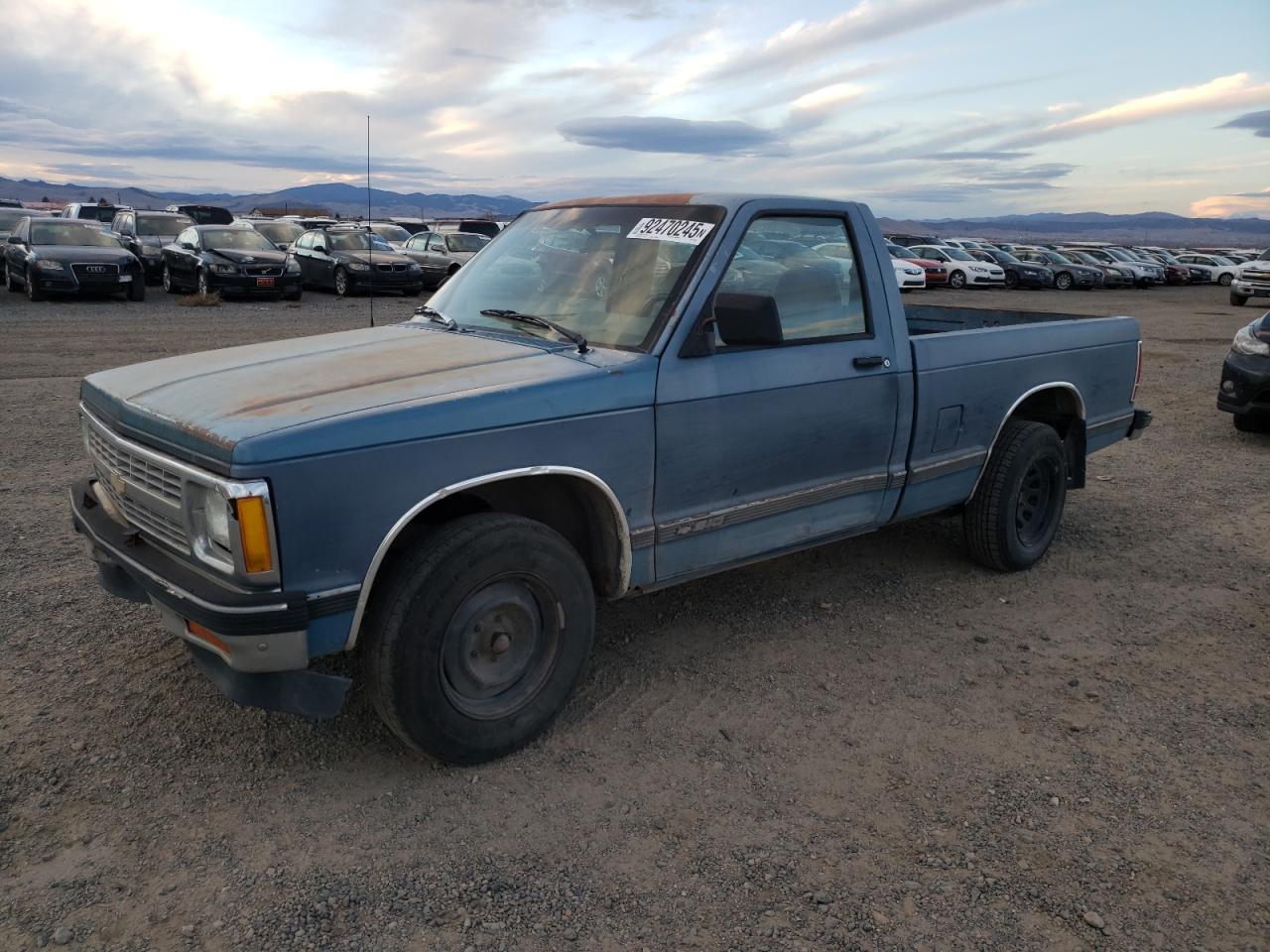 1992 Chevrolet S Truck S10 Blue vin: 1GCCS14R6N8218748