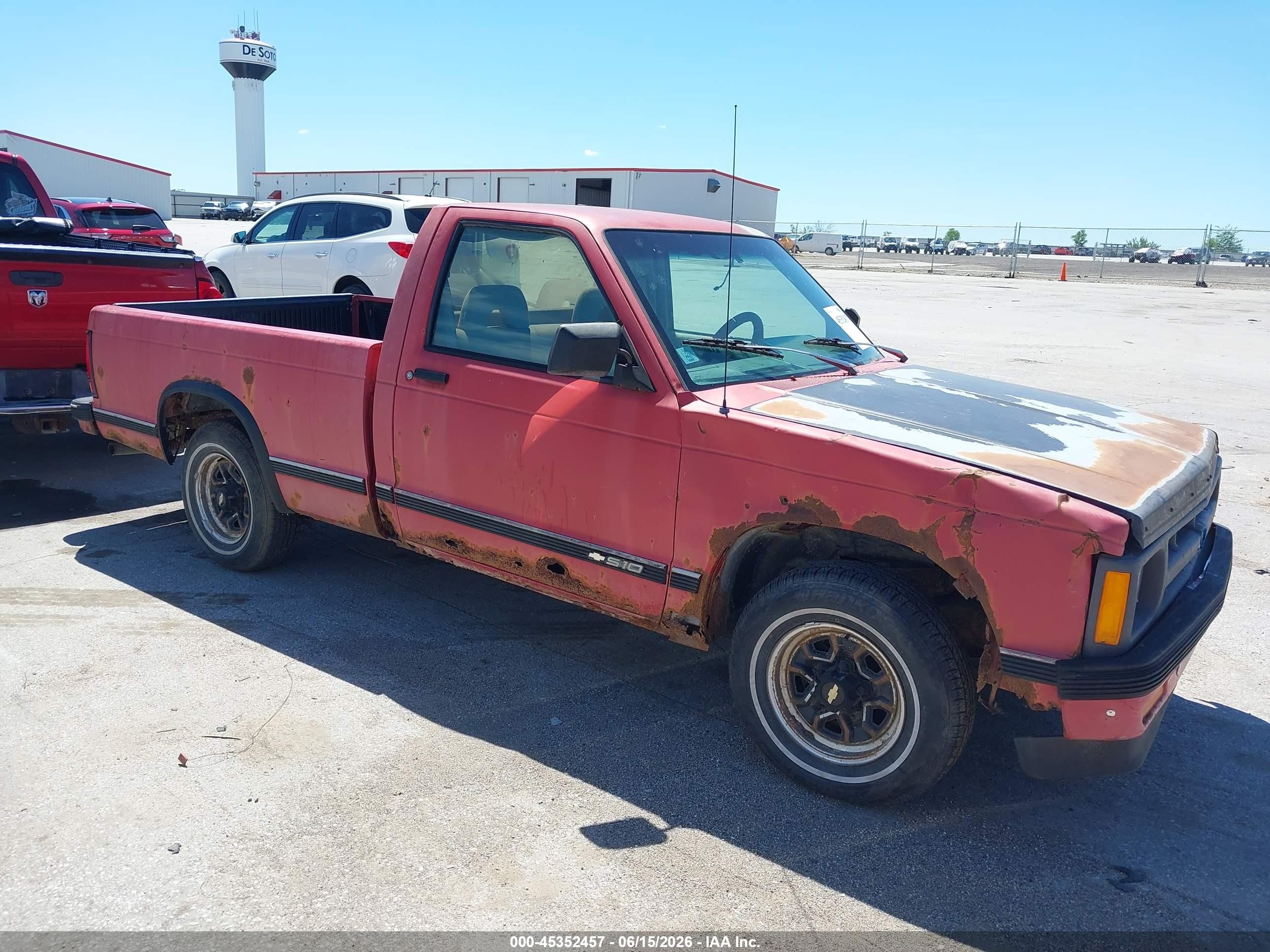 1993 Chevrolet S Truck S10 Red vin: 1GCCS14R6P0191293