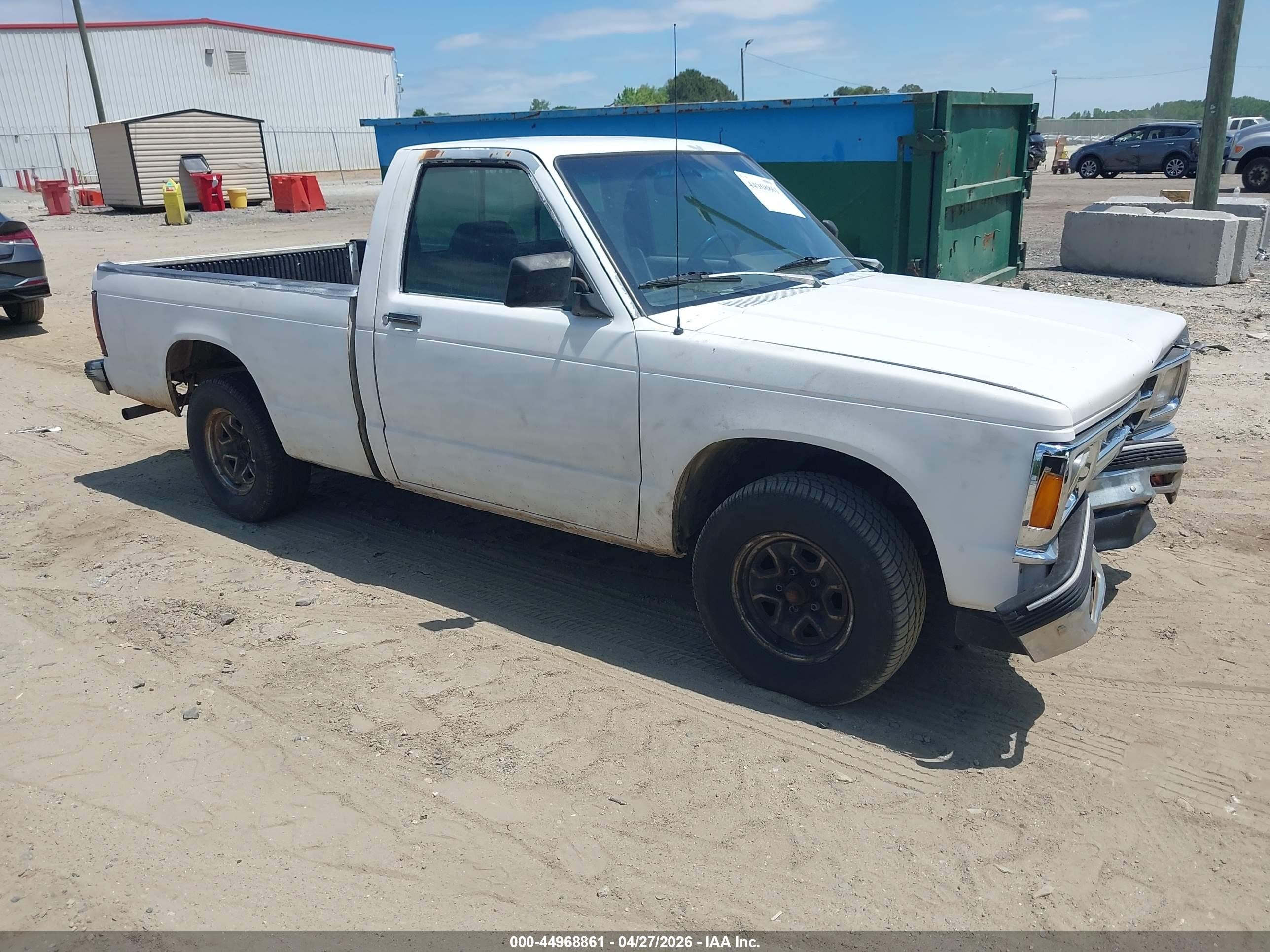 1993 Chevrolet S Truck S10 White vin: 1GCCS14R6P8100704
