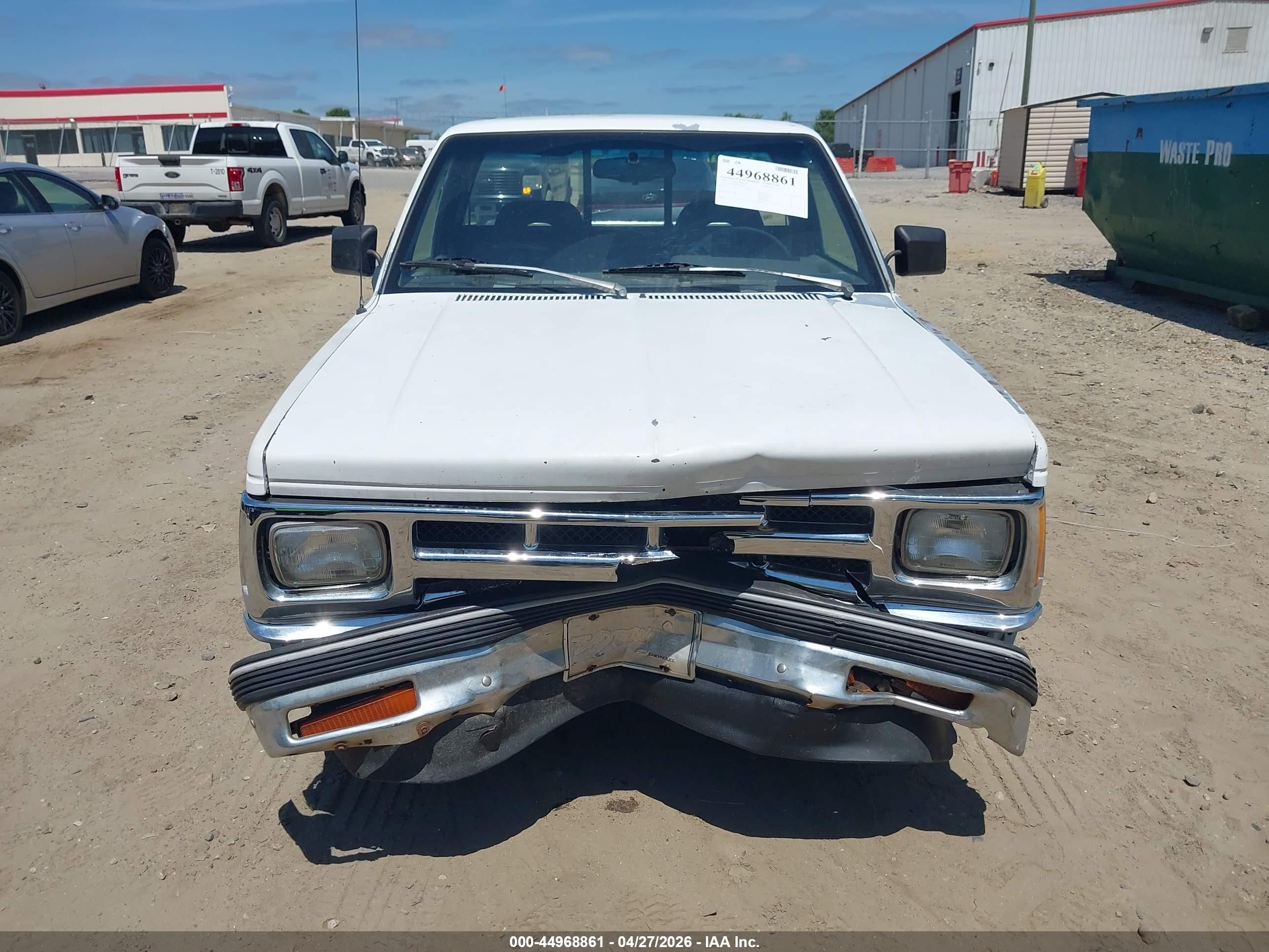1993 Chevrolet S Truck S10 White vin: 1GCCS14R6P8100704