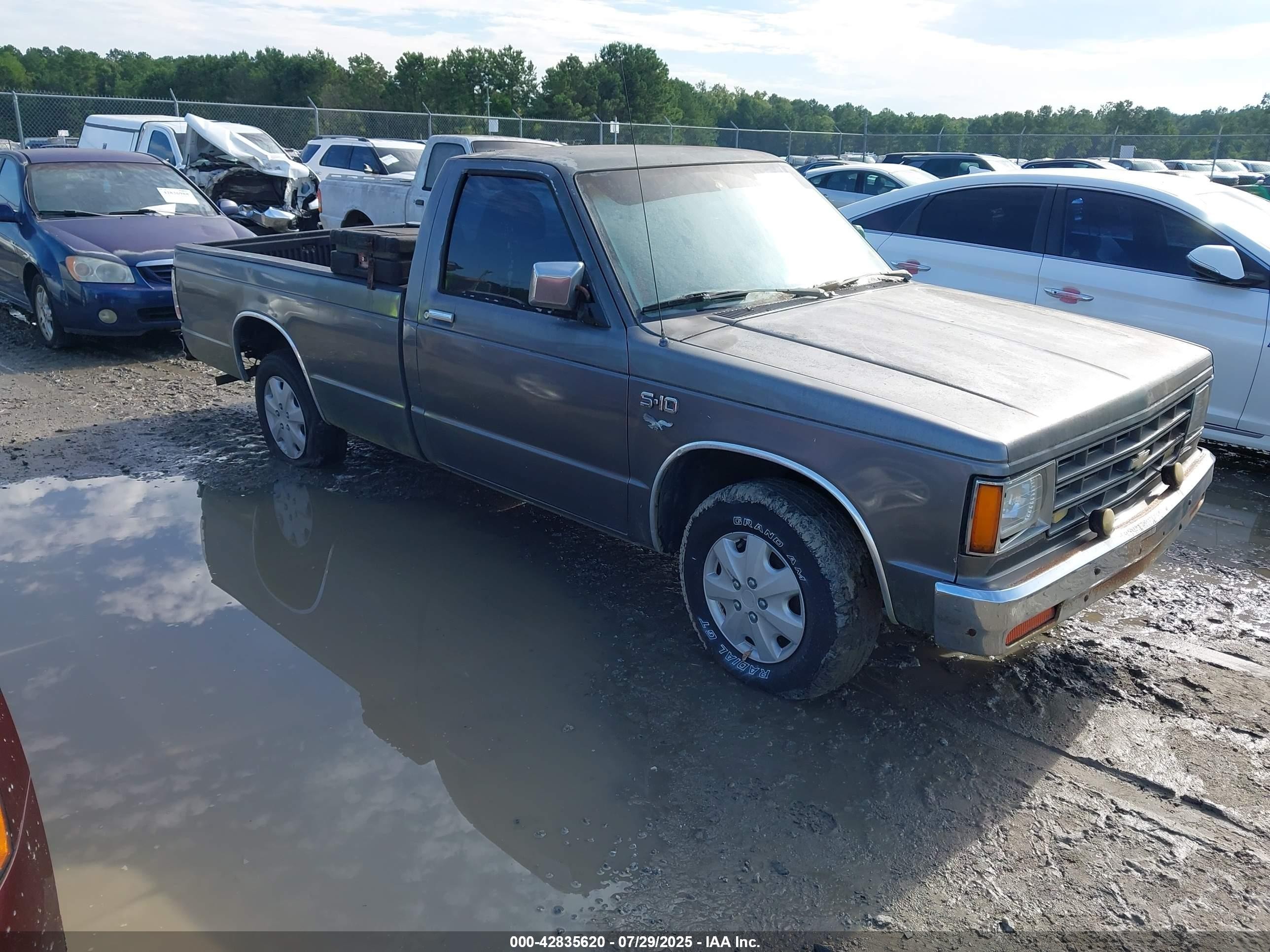 1987 Chevrolet S Truck S10 Gray vin: 1GCCS14R8H2155000