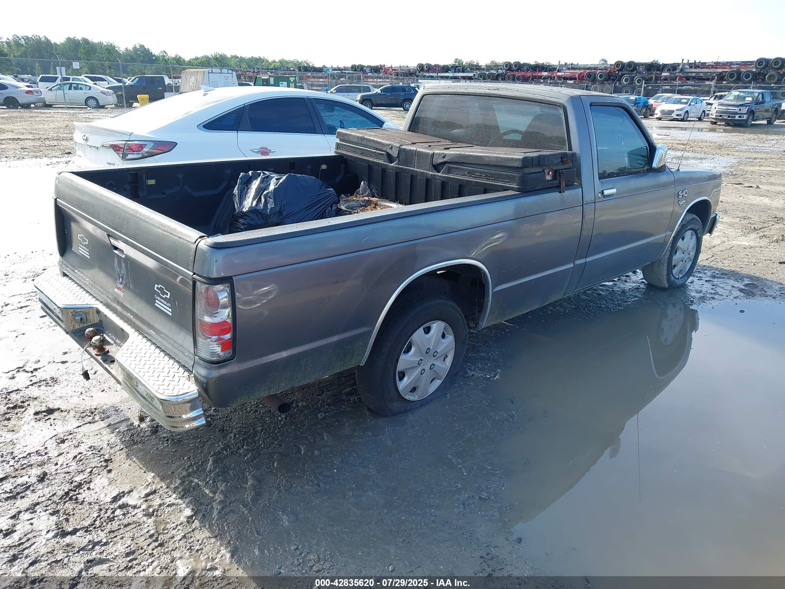 1987 Chevrolet S Truck S10 Gray vin: 1GCCS14R8H2155000