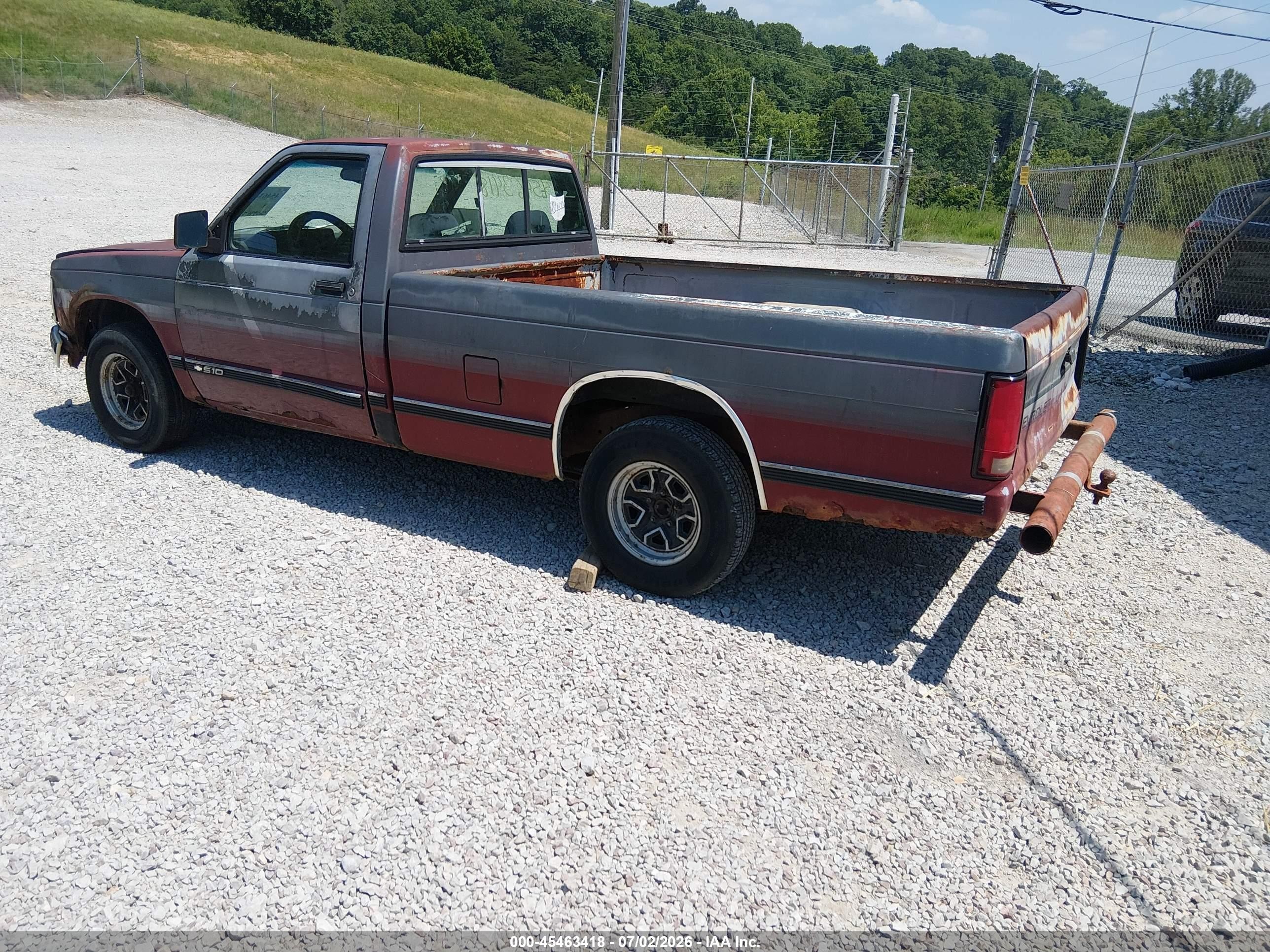 1993 Chevrolet S Truck S10 Red vin: 1GCCS14R8P8165831