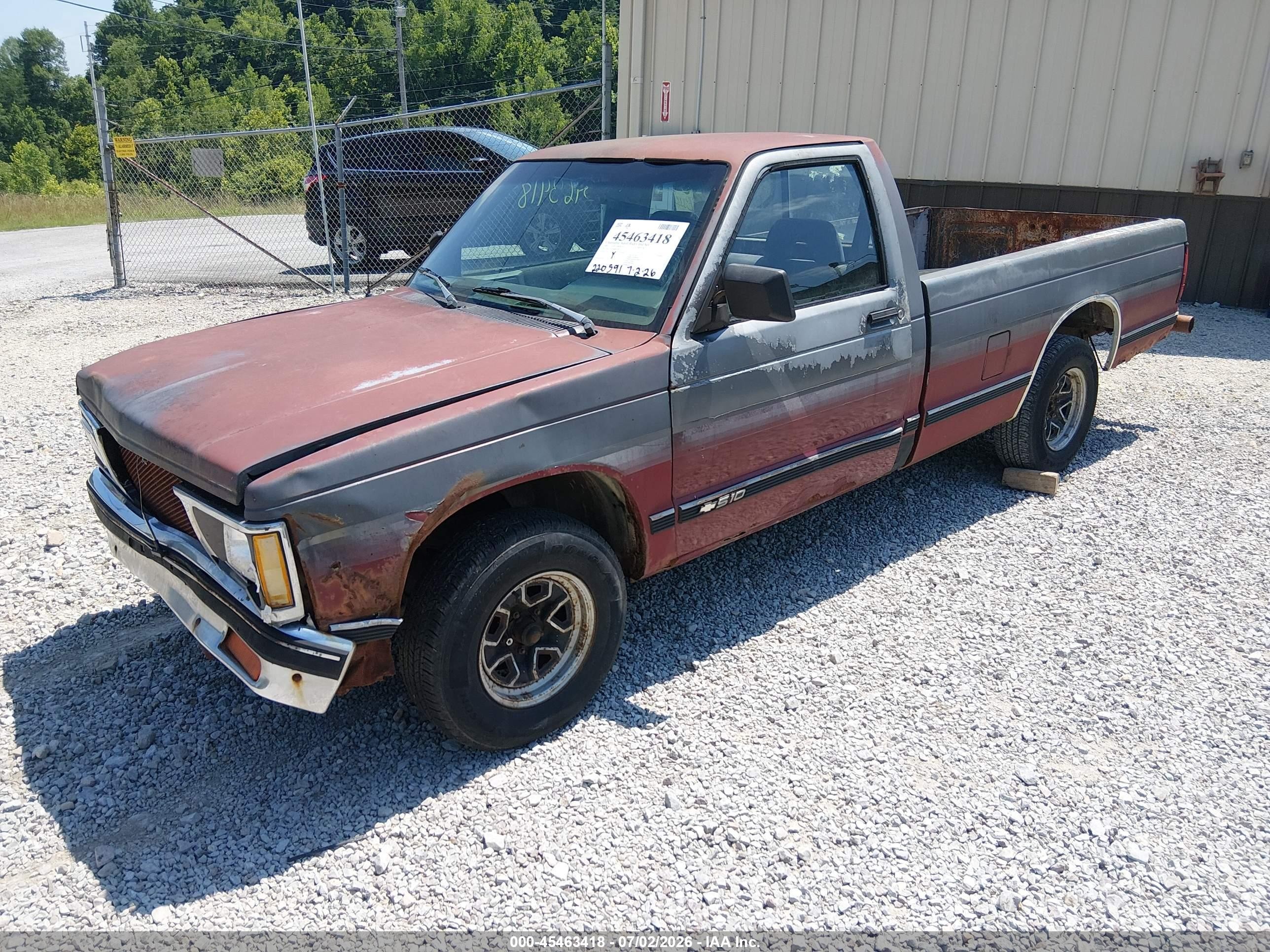 1993 Chevrolet S Truck S10 Red vin: 1GCCS14R8P8165831